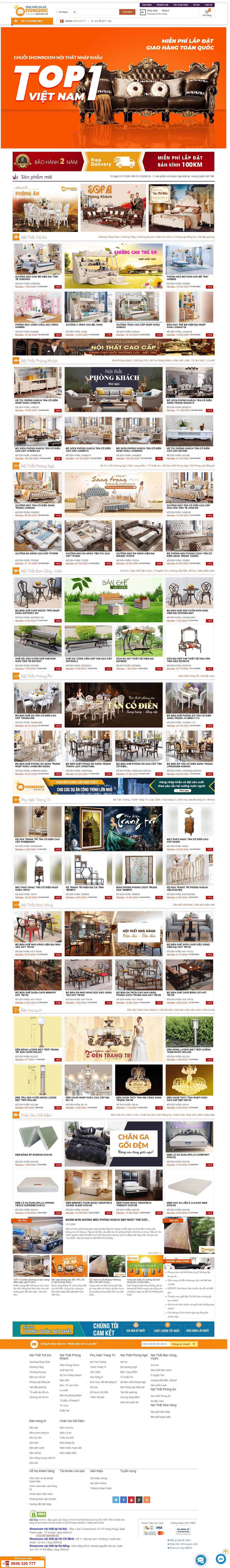 Thiết kế Web sofa nhập khẩu vuongquocnoithat.vn