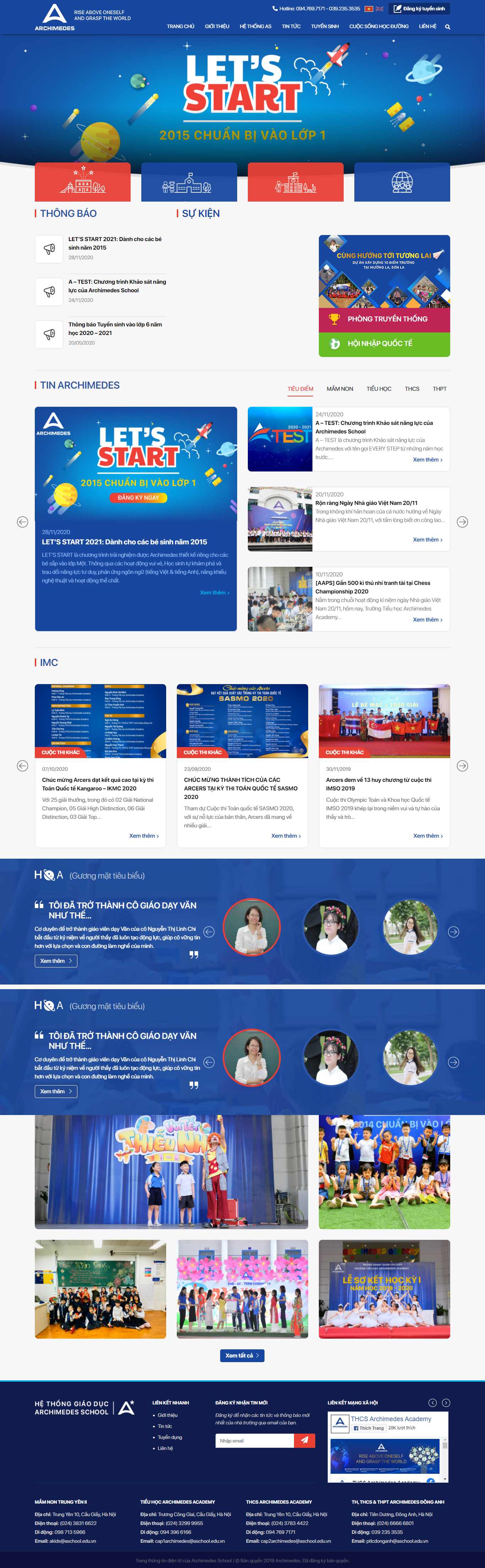 Thiết kế Web trung học cơ sở aschool.edu.vn