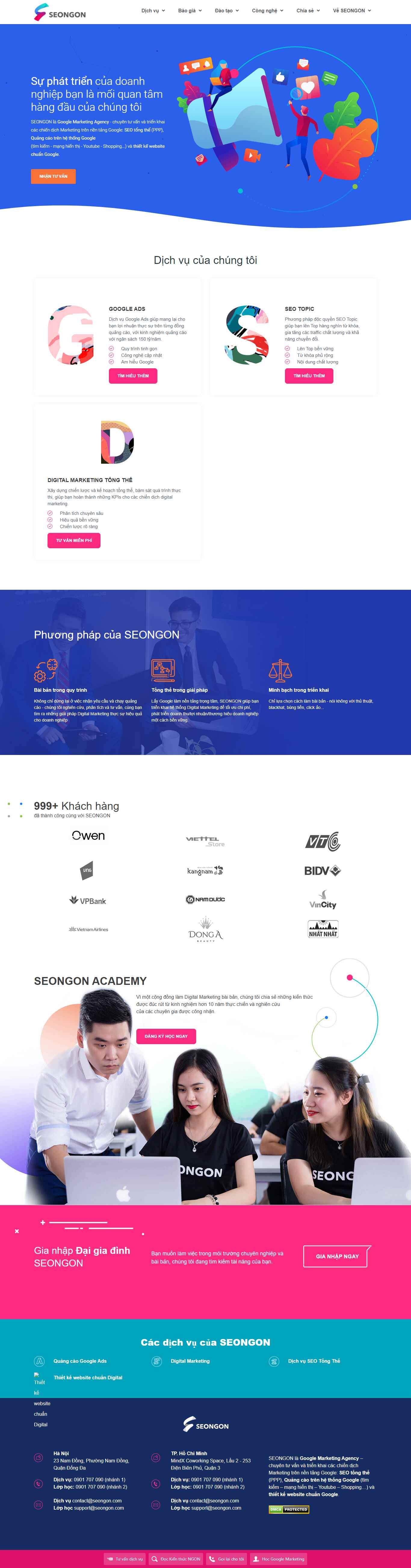 Thiết kế Web seo cộng hưởng seongon.com