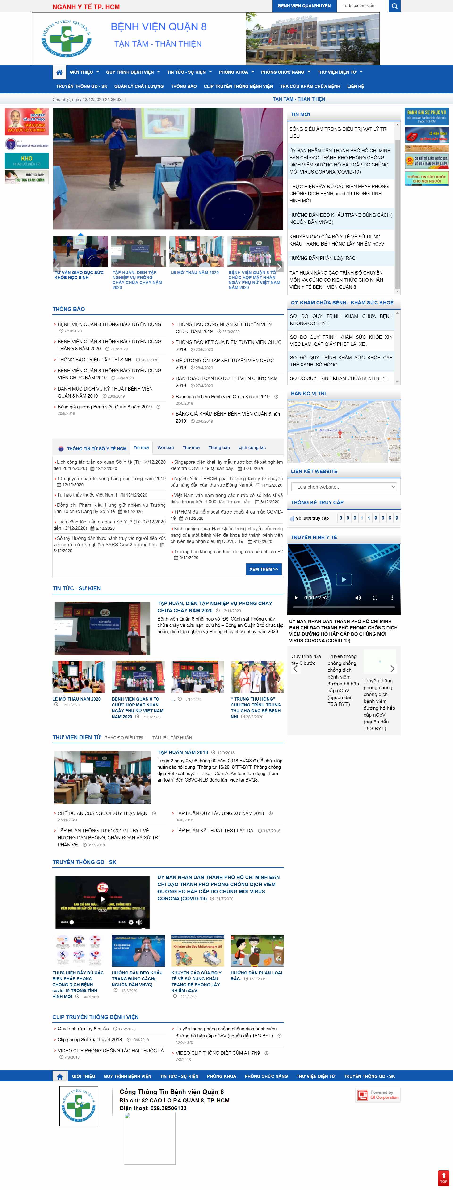 Thiết kế Web quận 8 bvquan8.medinet.gov.vn