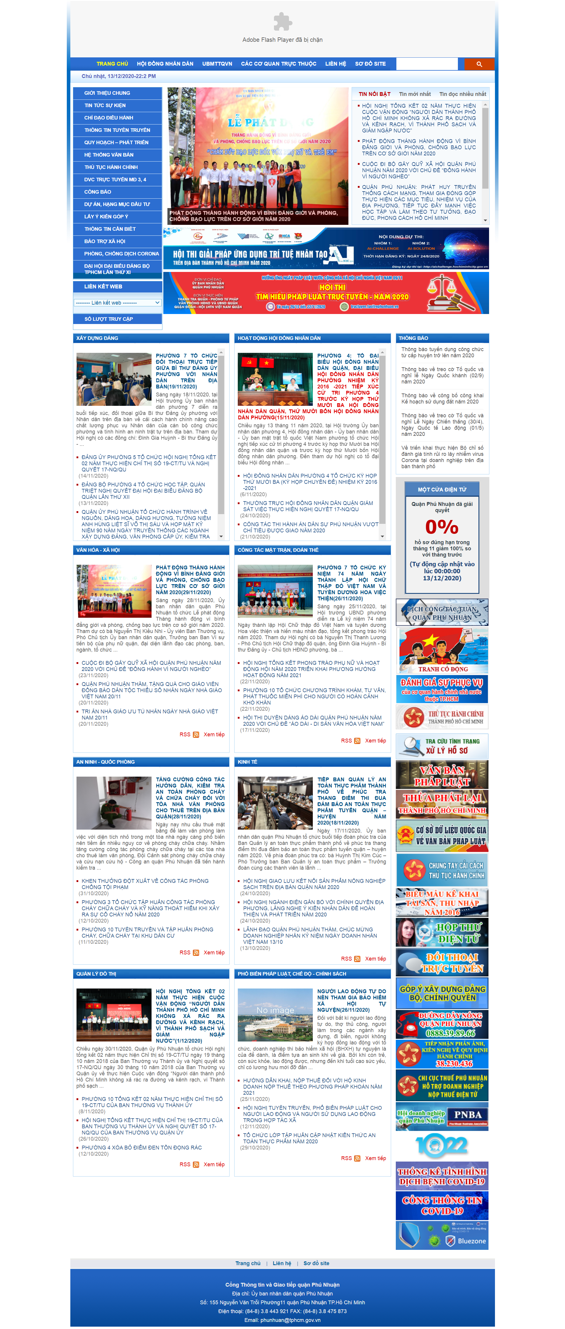 Thiết kế Web quận phú nhuận phunhuan.hochiminhcity.gov.vn