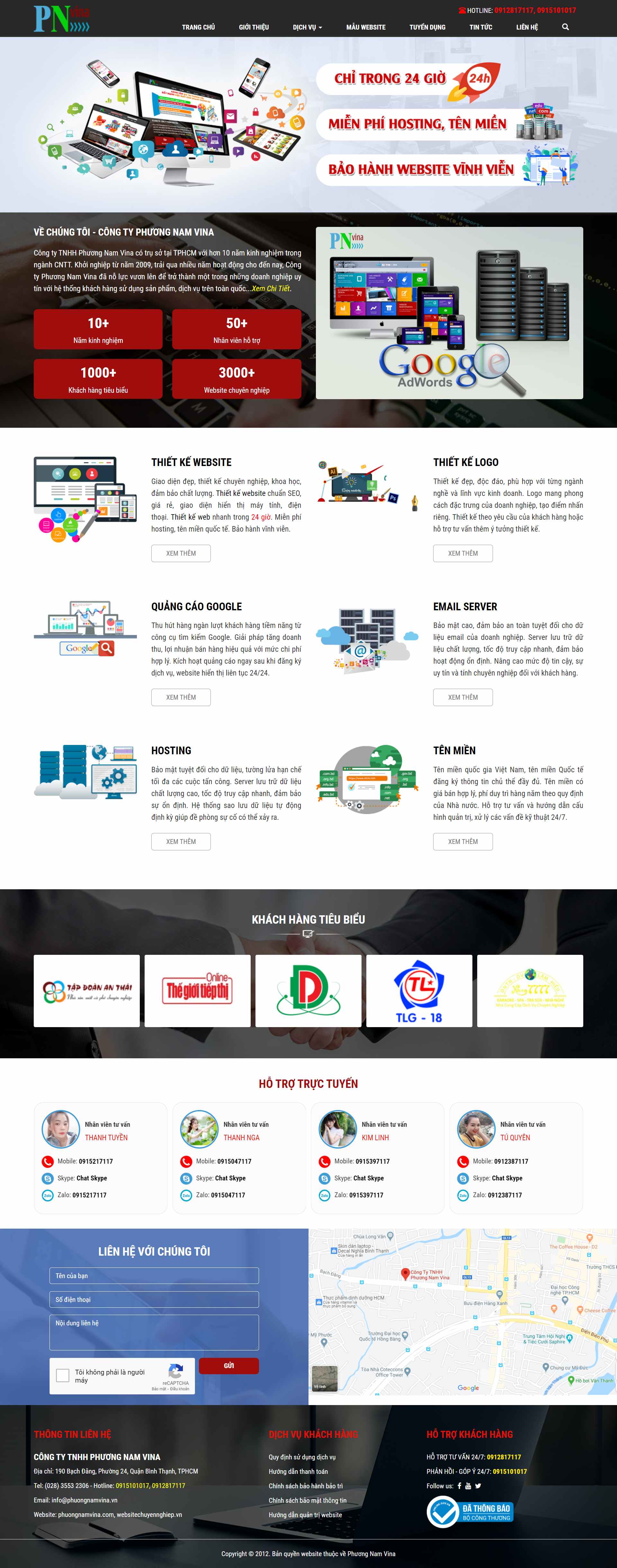 Thiết kế Web phương nam phuongnamvina.com