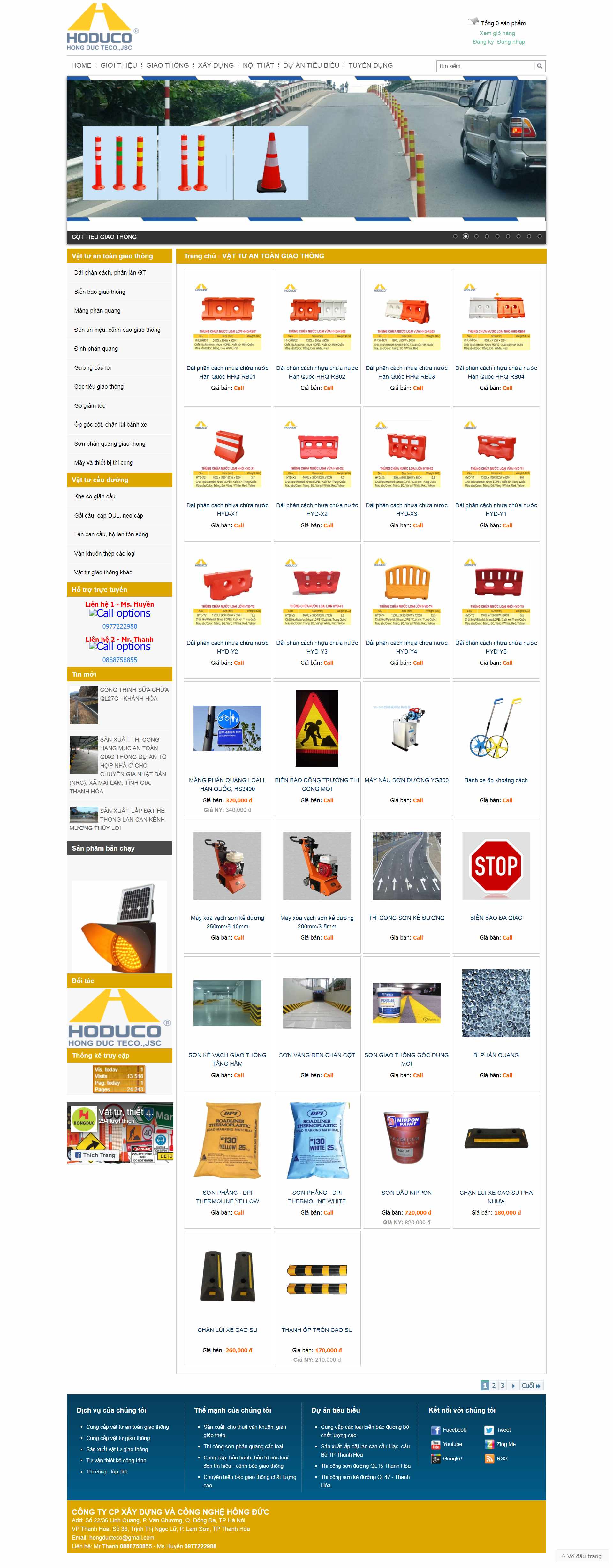 Thiết kế Web vật tư giao thông vattugiaothong36.com