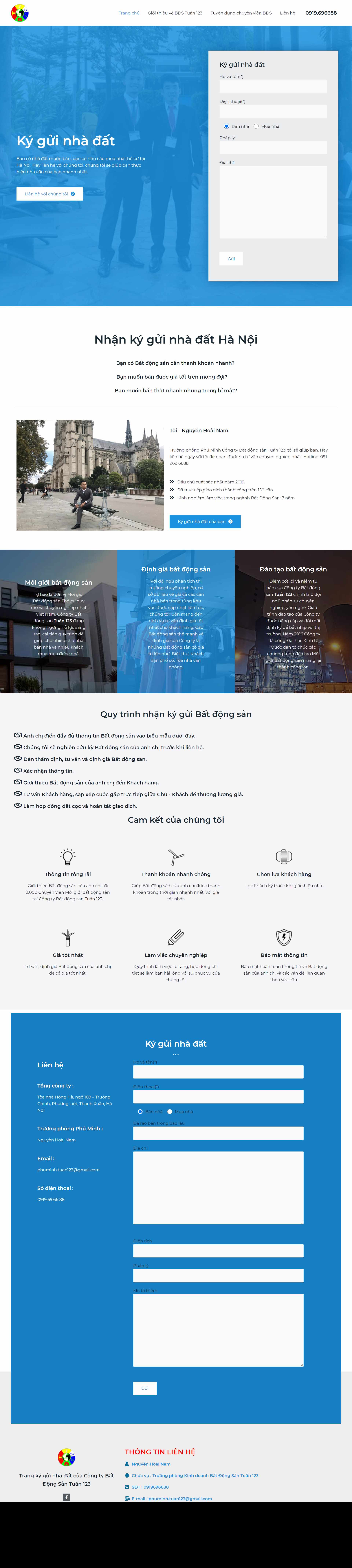 Thiết kế Web mua bán nhà đất kyguinhadathanoi.com
