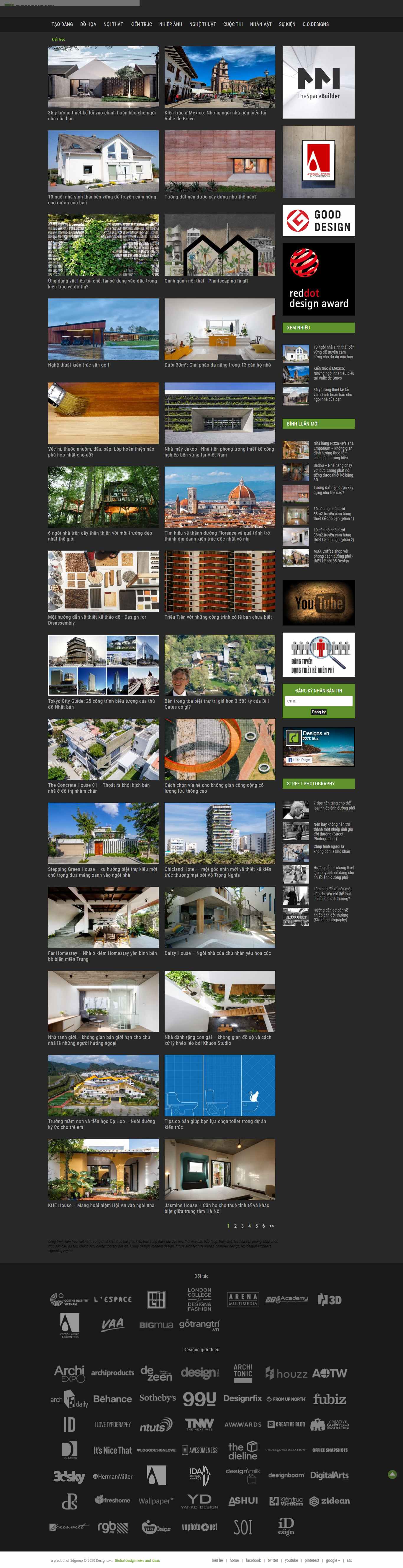 Thiết kế Web kiến trúc designs.vn