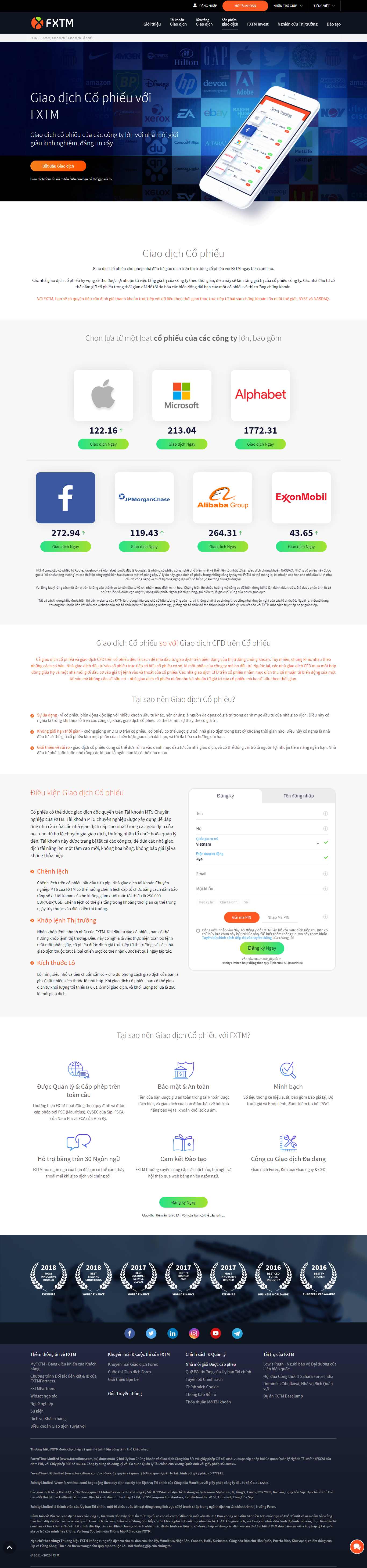 Thiết kế Web chứng khoán forex forextime.com