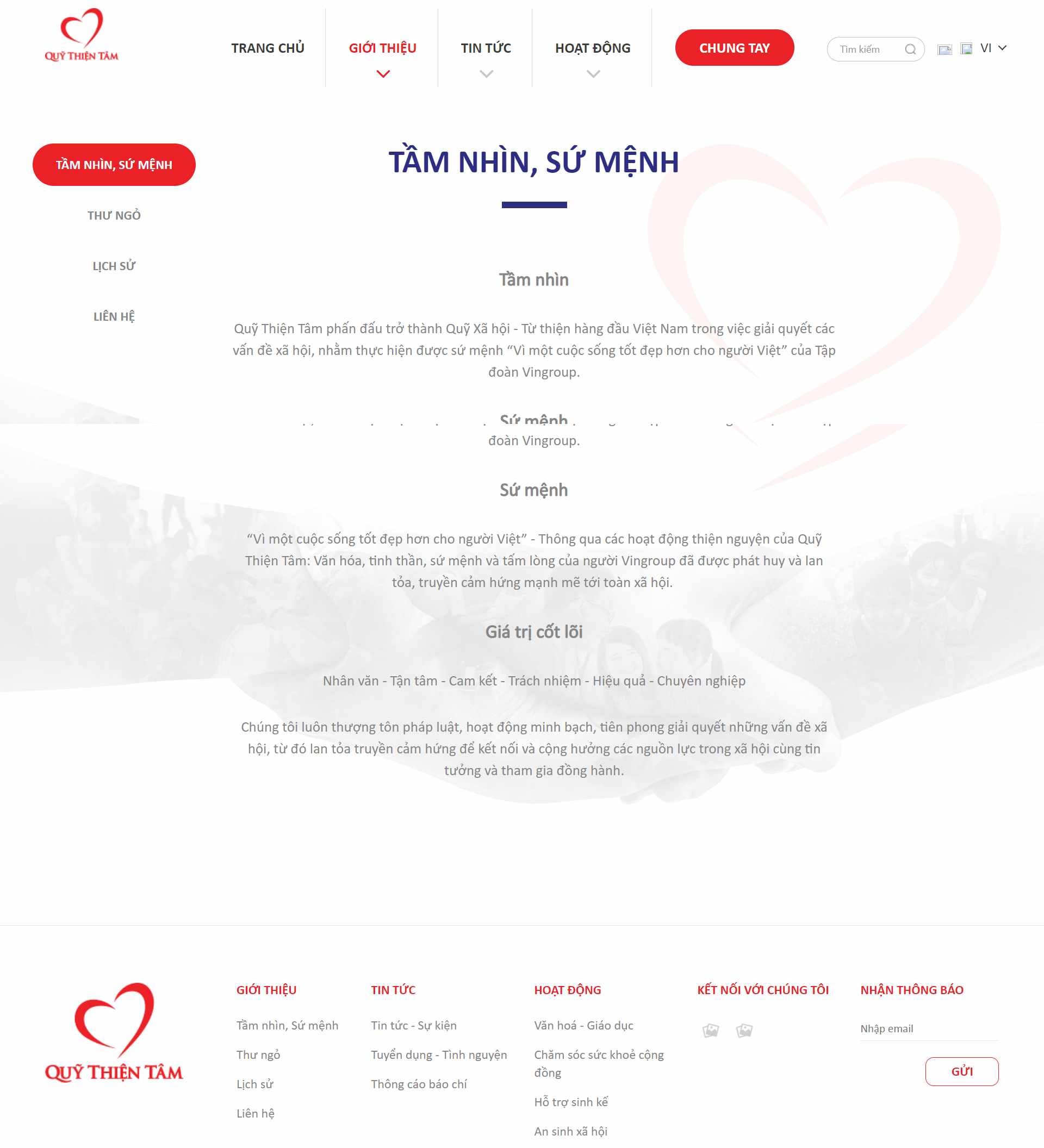 Thiết kế Web từ thiện chùa chiền quythientam.com