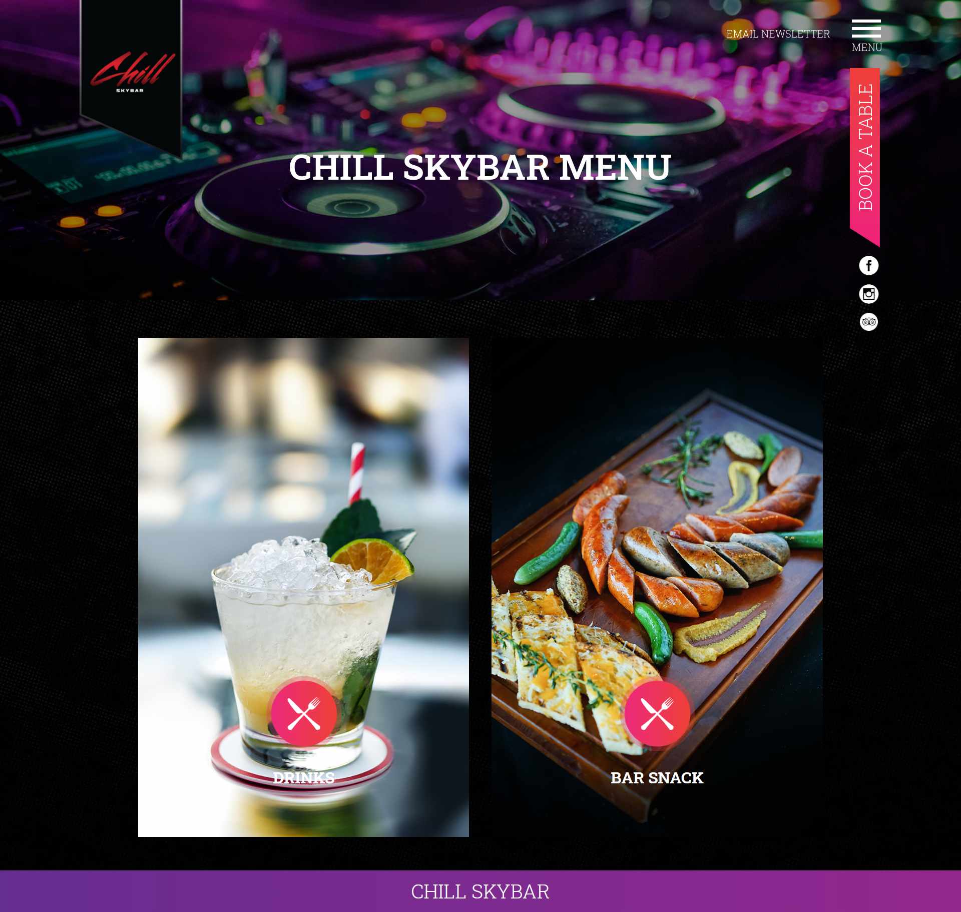 Thiết kế Web quán bar chillsaigon.com