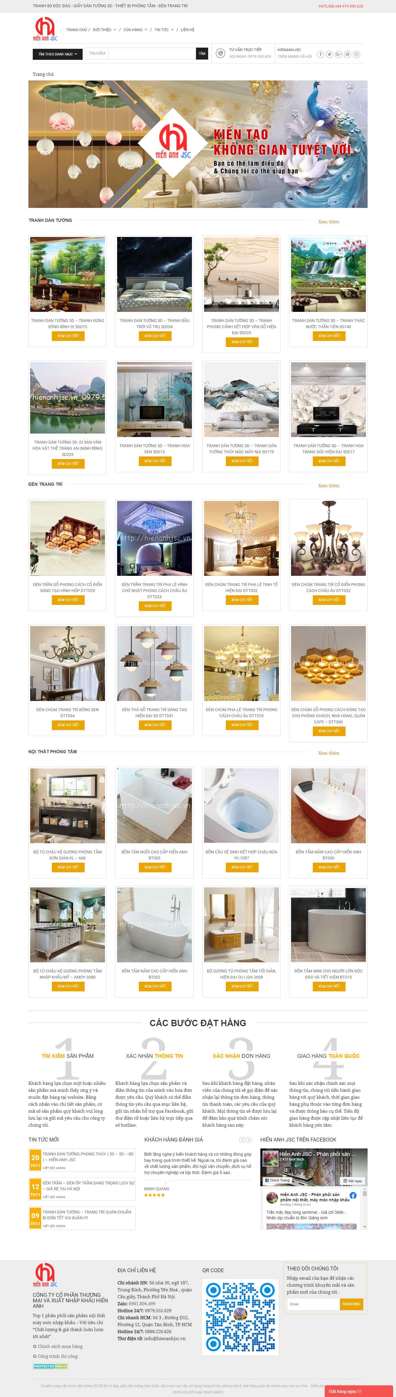 Thiết kế Web tranh dán tường hienanhjsc.vn