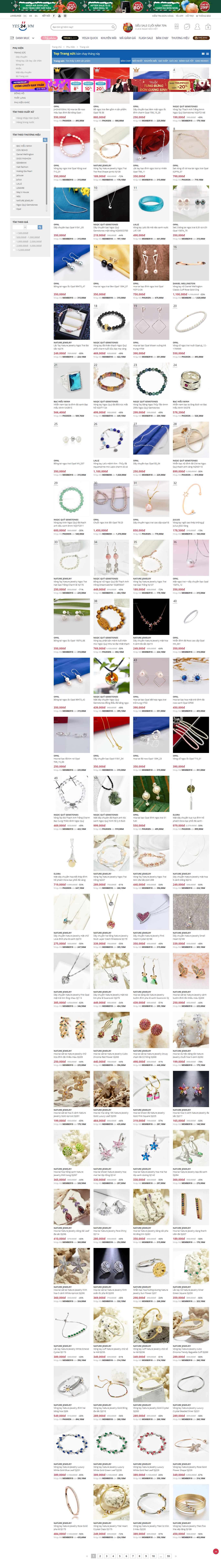 Thiết kế Web Đồ trang sức yes24.vn