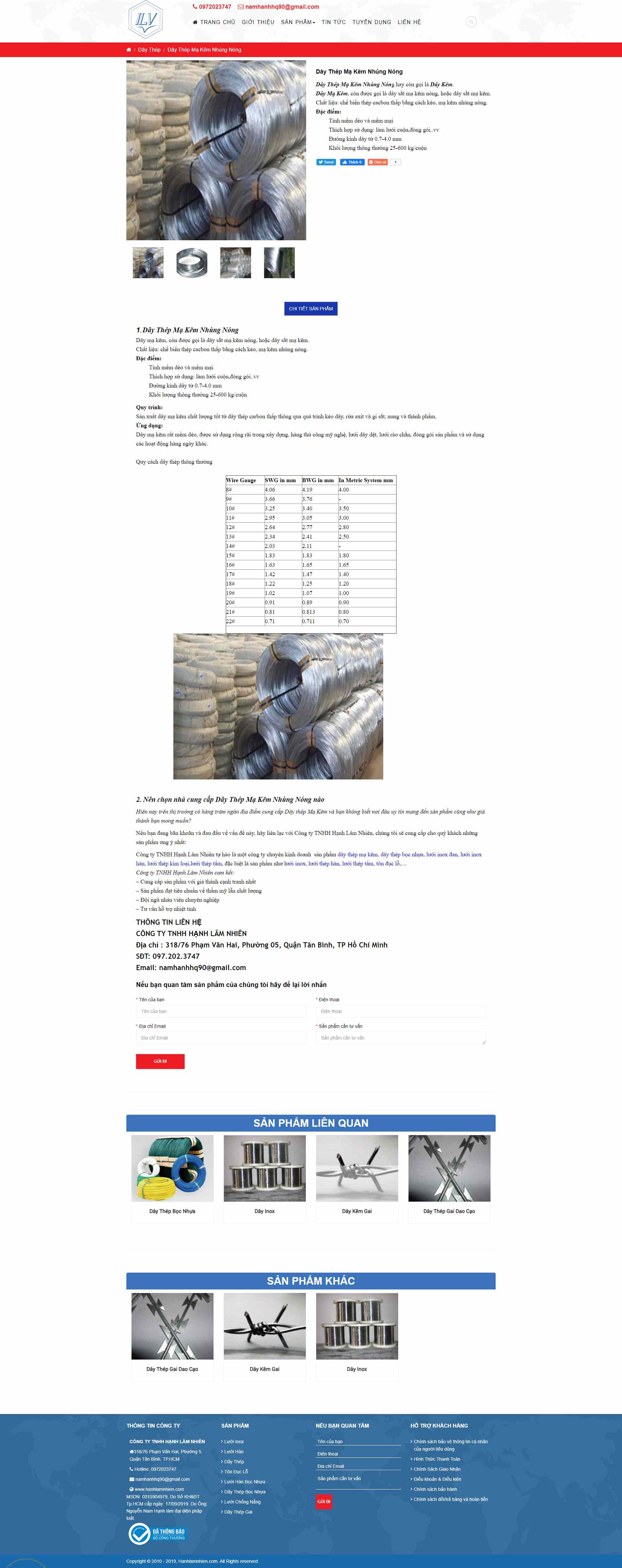 Thiết kế Web thực phẩm chức năng hanhlamnhien.com