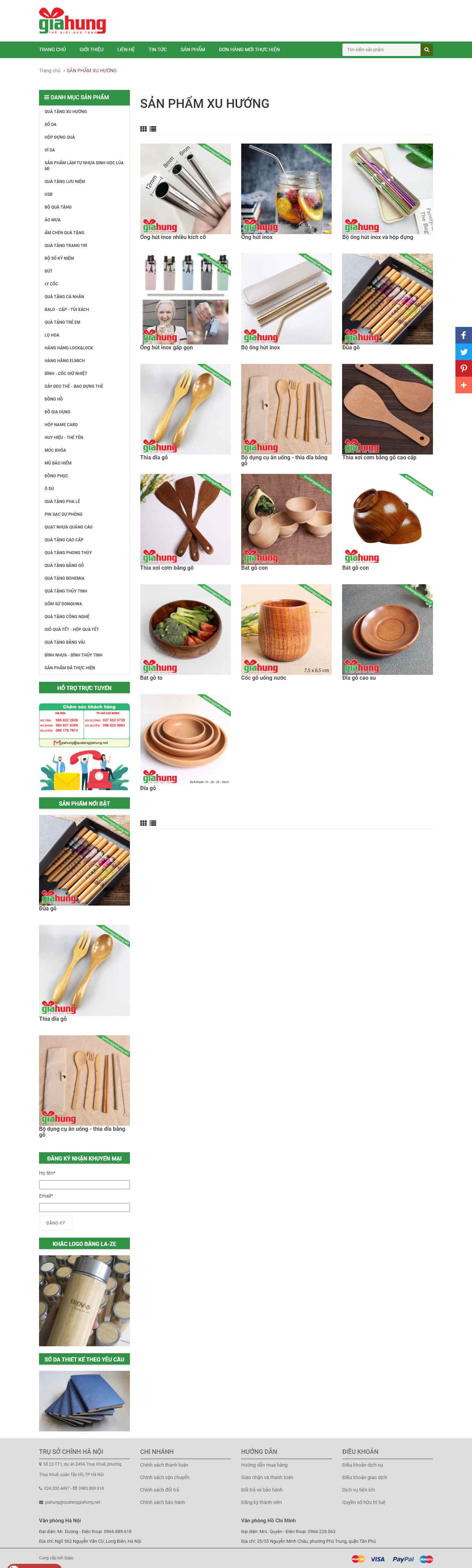 Thiết kế Web vật phẩm quà tặng quatanggiahung.net