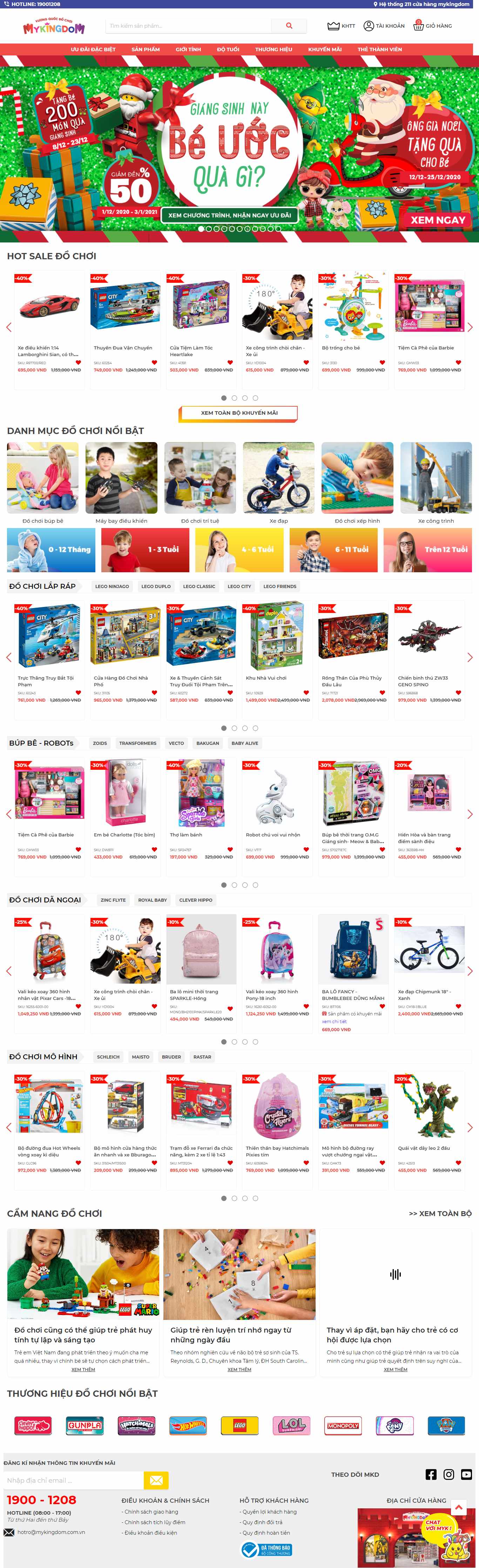 Thiết kế Web bán Đồ chơi trẻ em mykingdom.com.vn