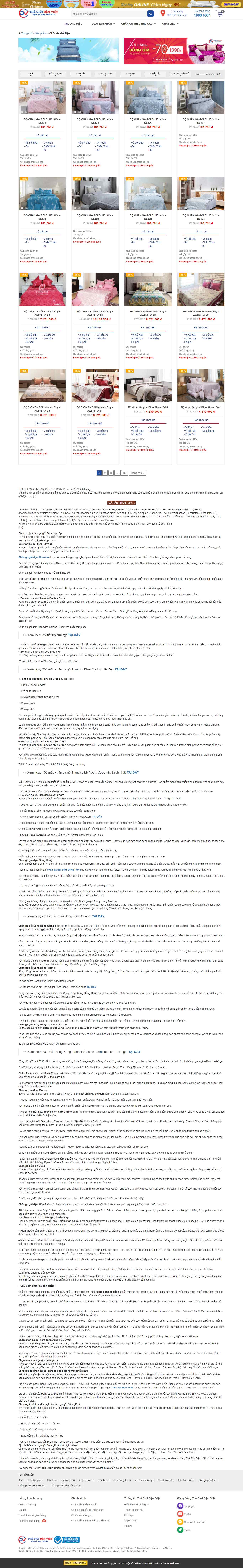 Thiết kế Web bán chăn ga gối Đệm thegioidemviet.vn