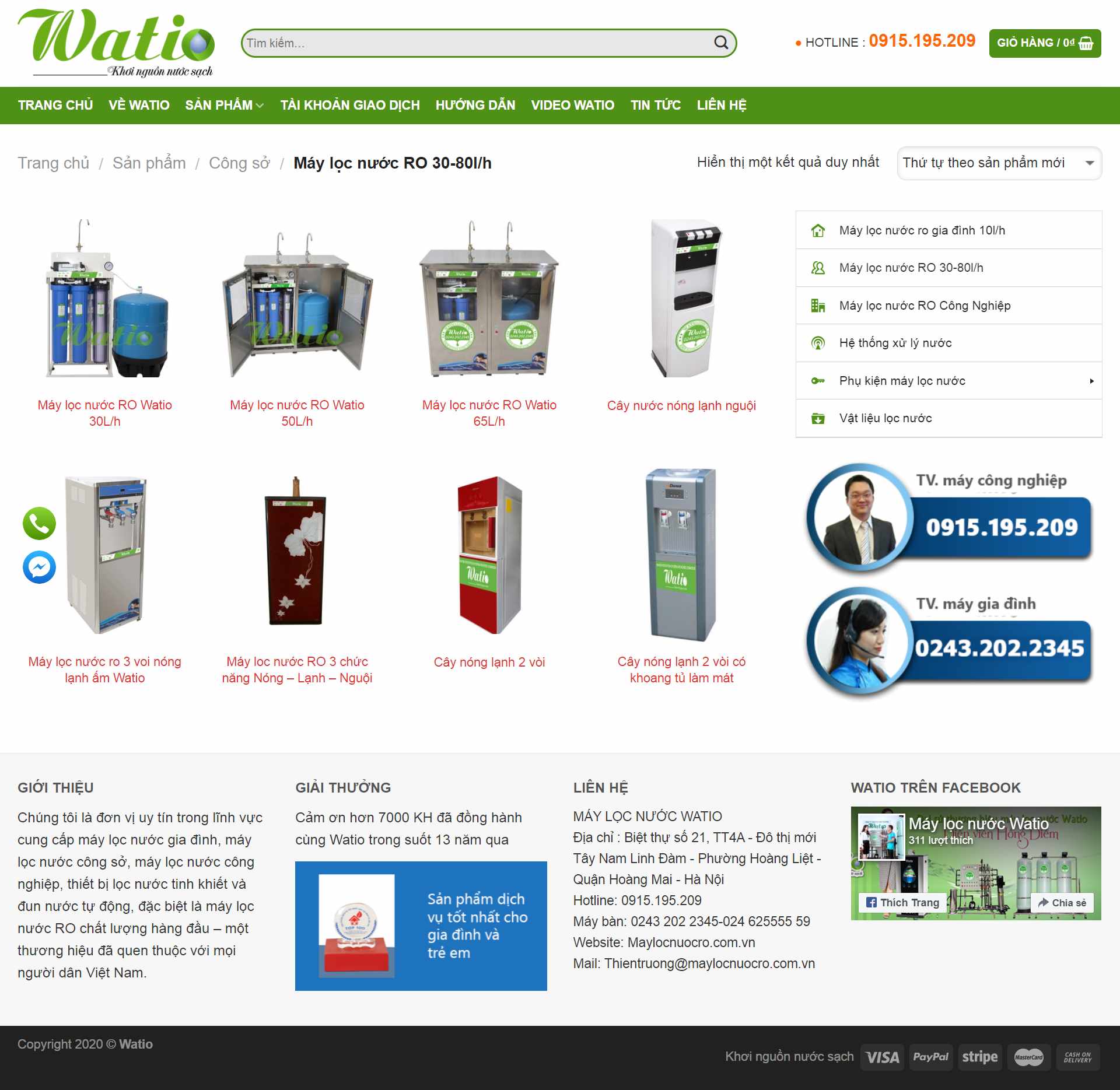 Thiết kế Web máy lọc nước ro maylocnuocro.com.vn