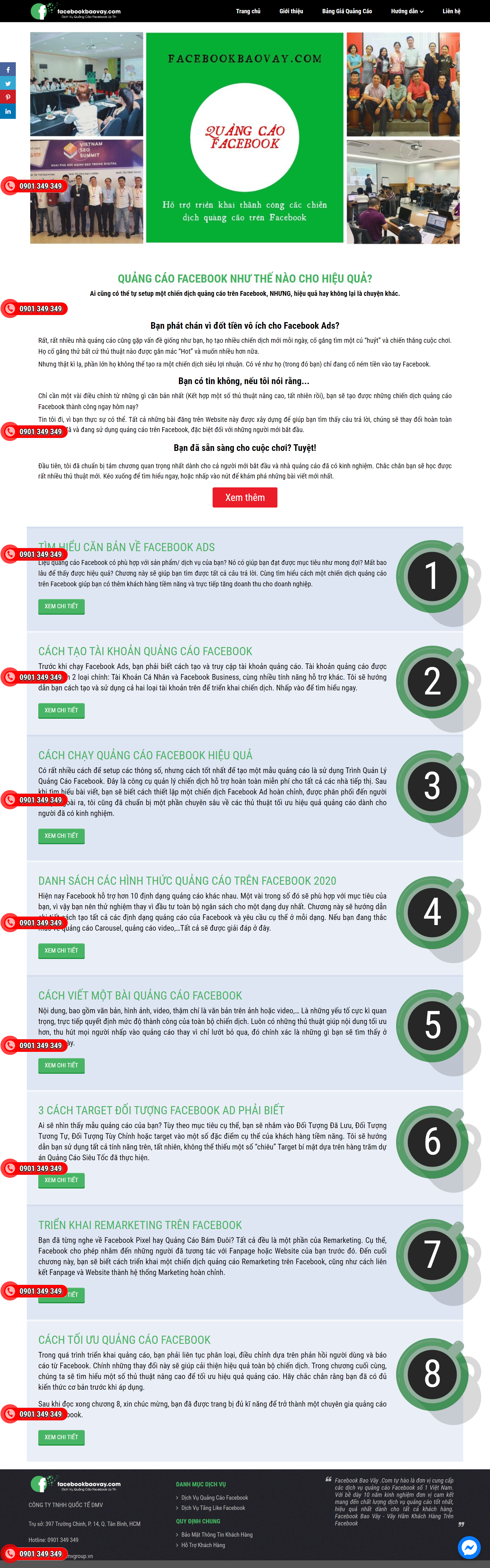 Thiết kế Web quảng cáo facebook facebookbaovay.com