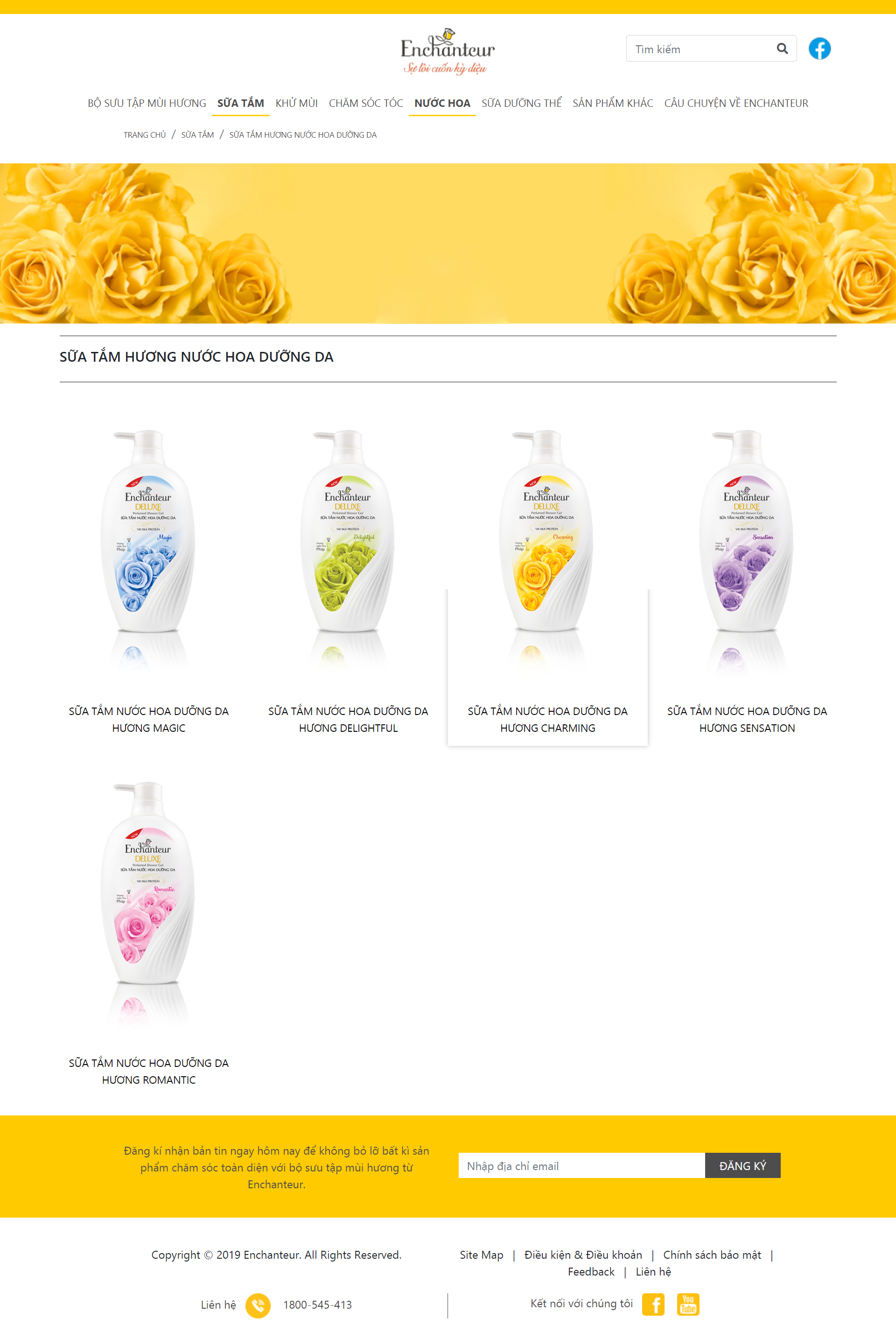 Thiết kế Web Đẹp enchanteur.com.vn