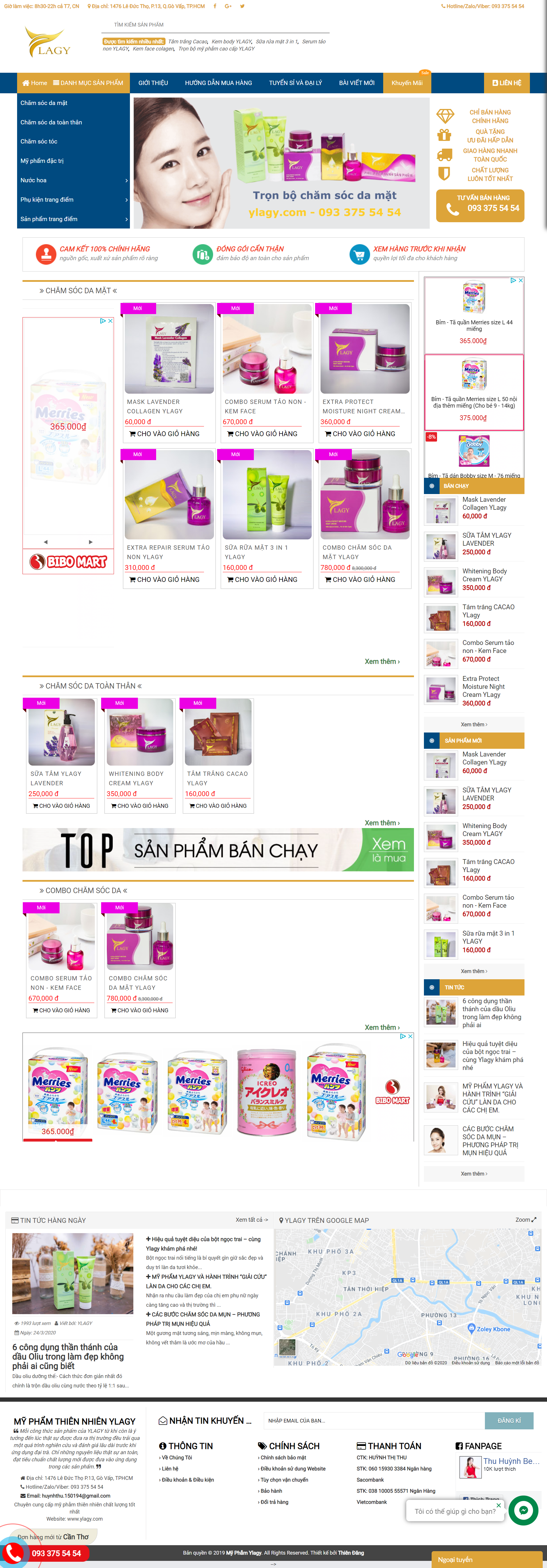 Thiết kế Web Đẹp ylagy.com