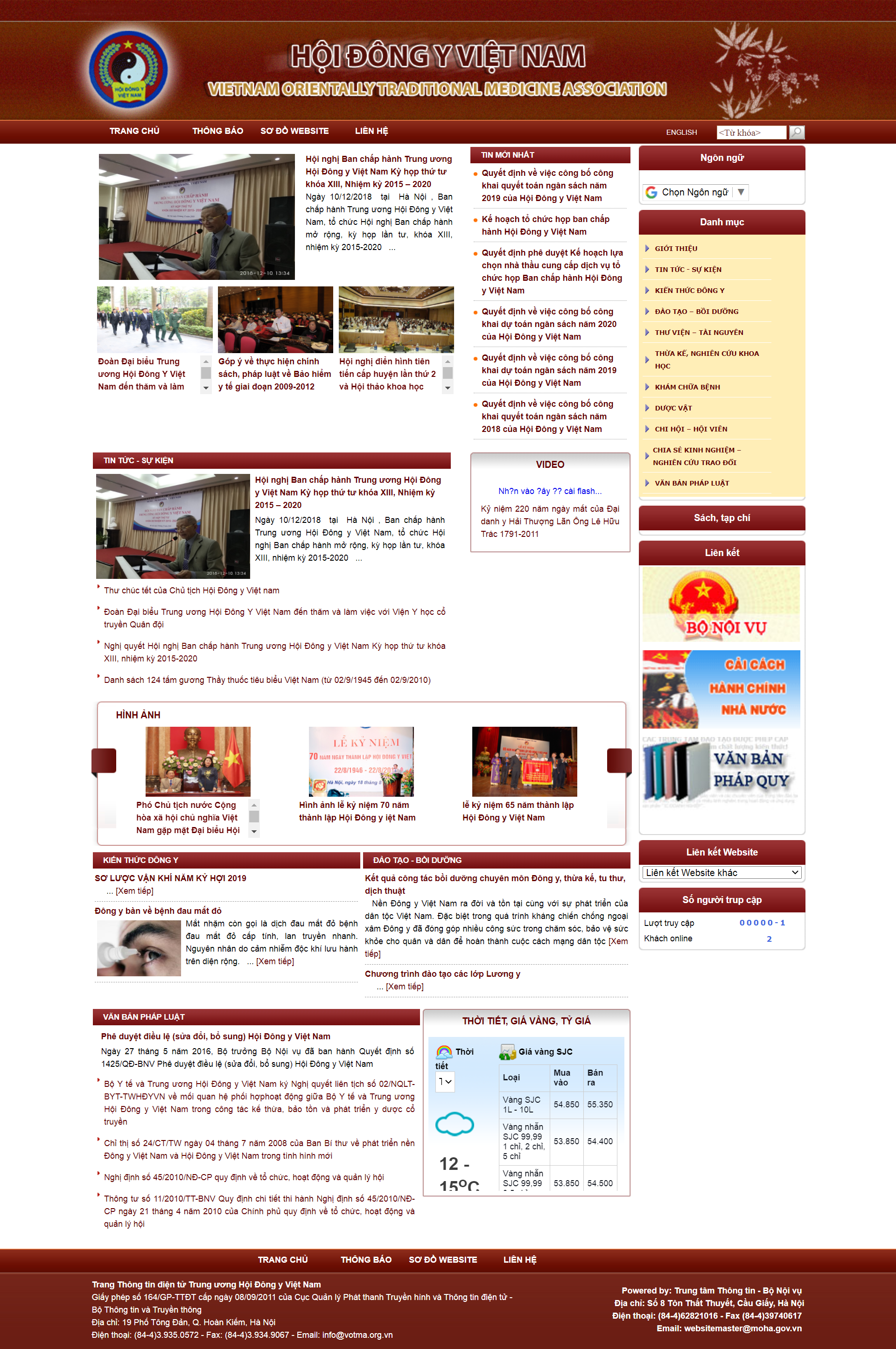 Thiết kế Web đông y hoidongy.vn