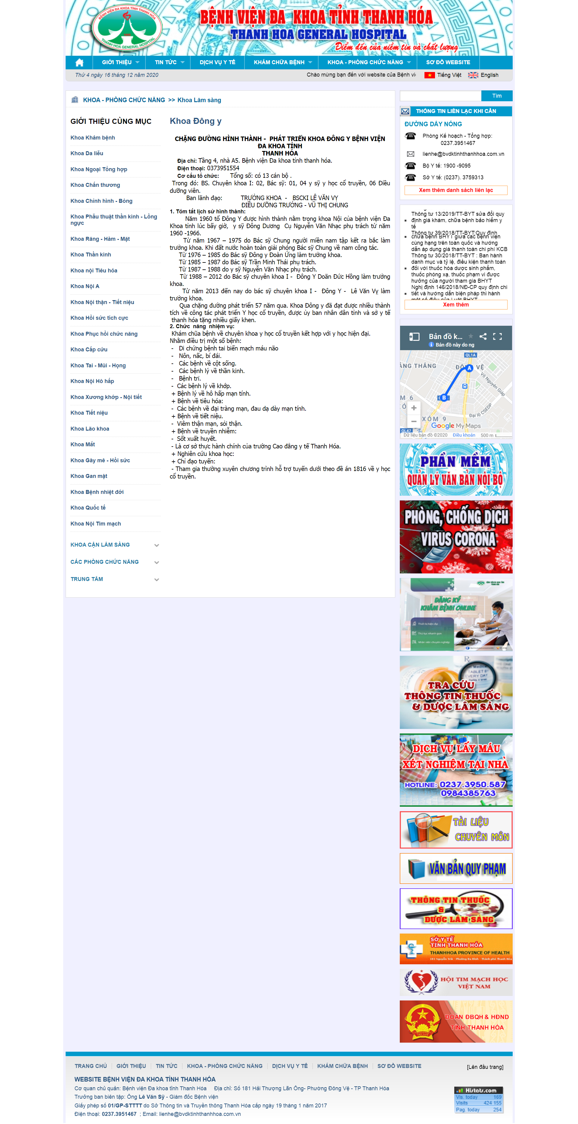 Thiết kế Web đông y bvdktinhthanhhoa.com.vn
