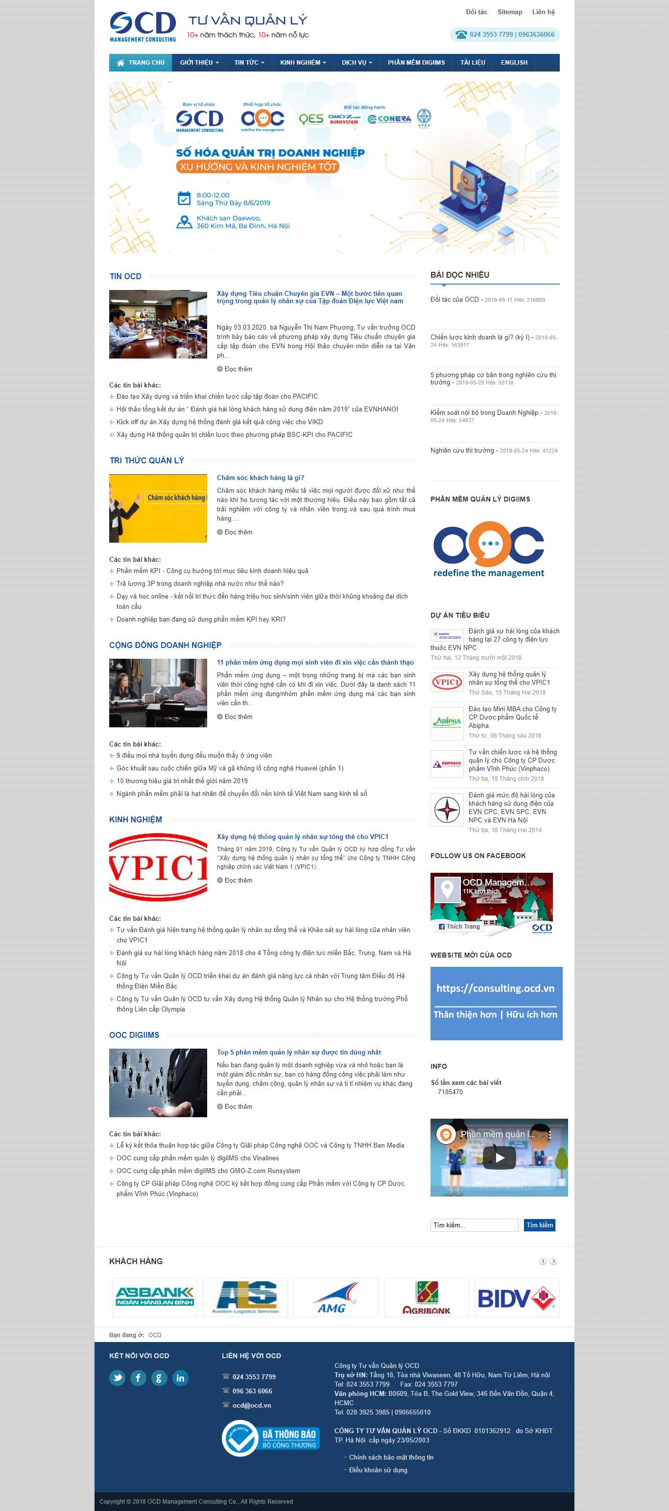 Thiết kế Web tư vấn ocd.vn