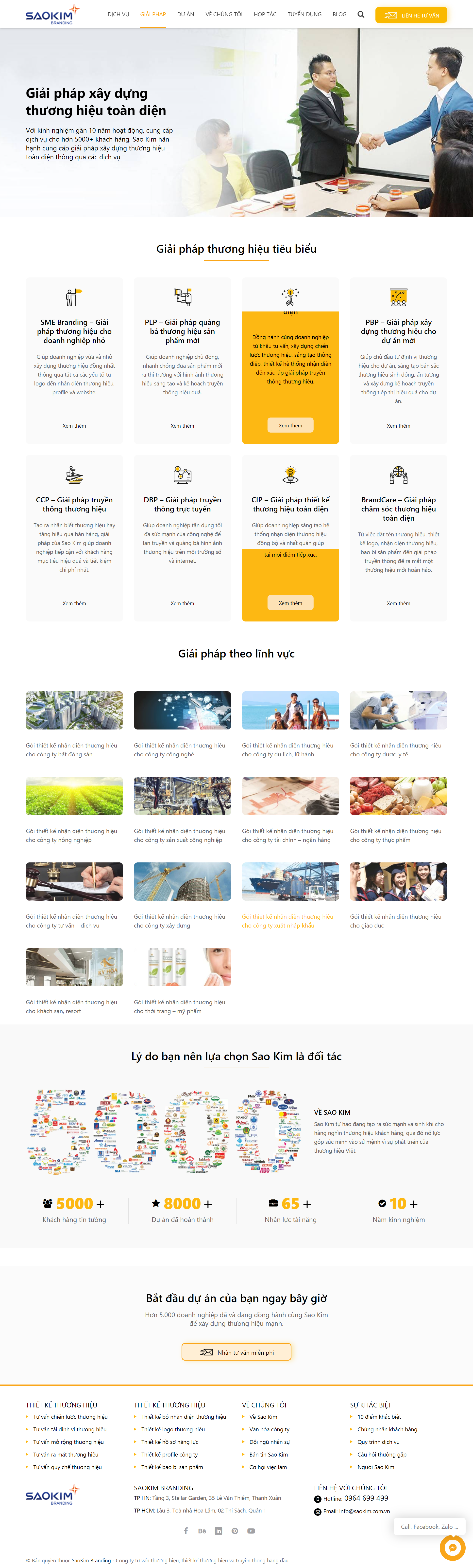 Thiết kế Web thương hiệu logo saokim.com.vn