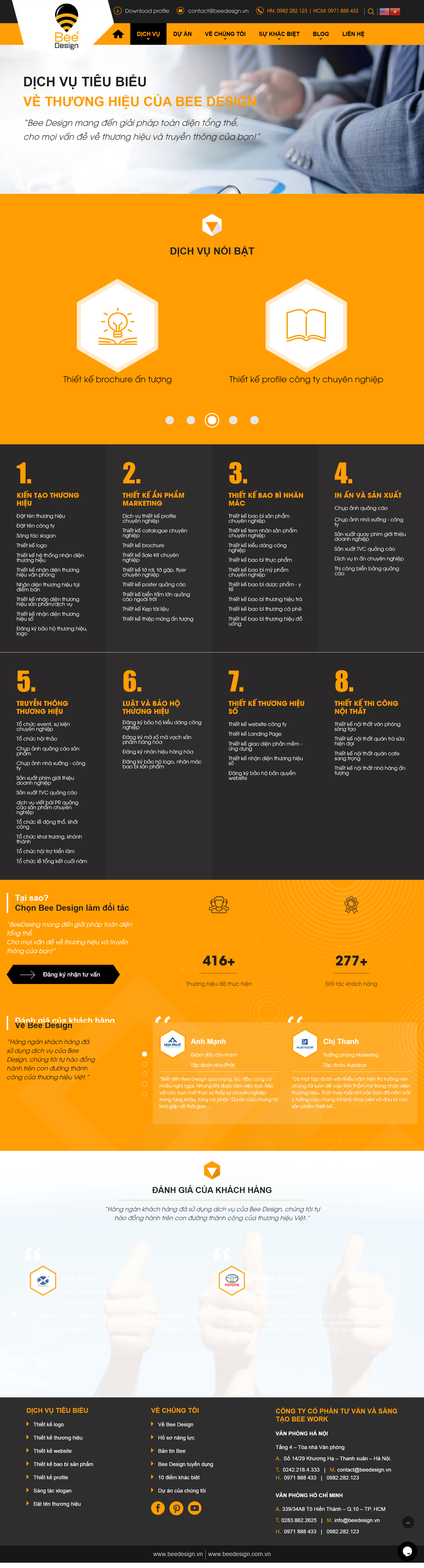Thiết kế Web thương hiệu logo beedesign.com.vn