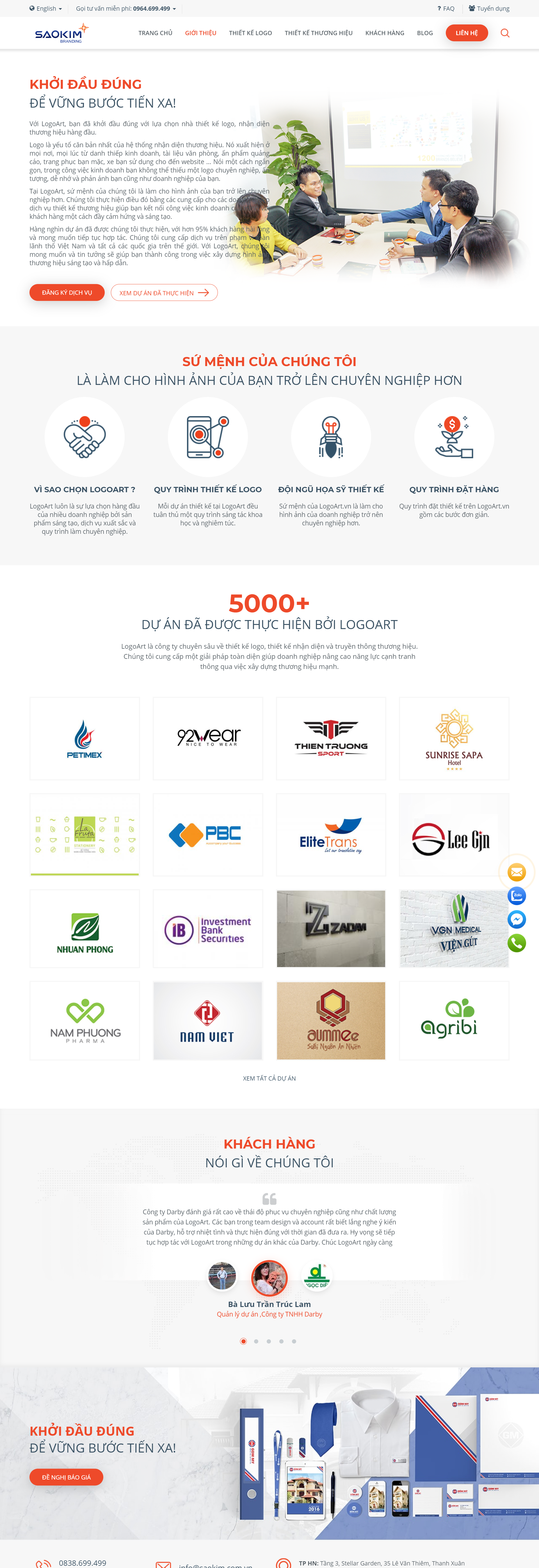 Thiết kế Web thương hiệu logo logoart.vn