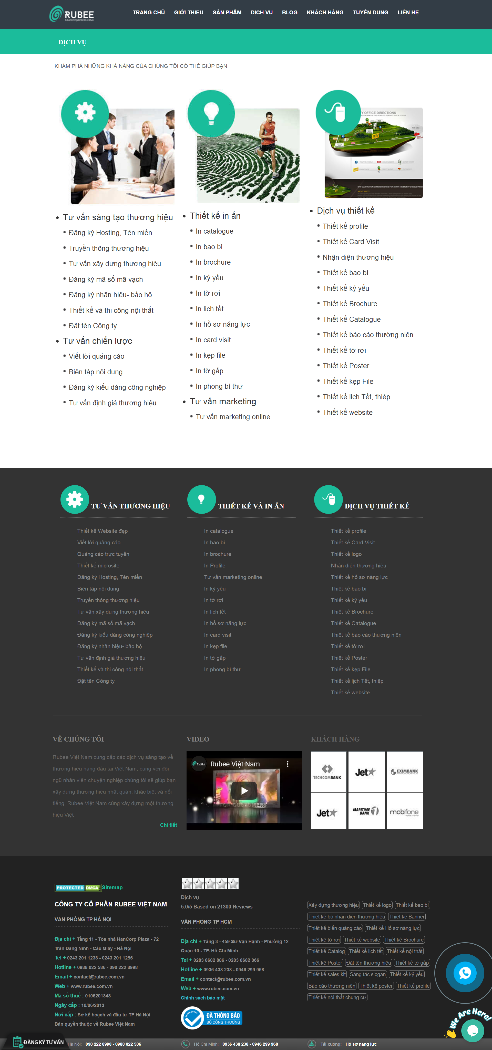 Thiết kế Web thương hiệu logo rubee.com.vn