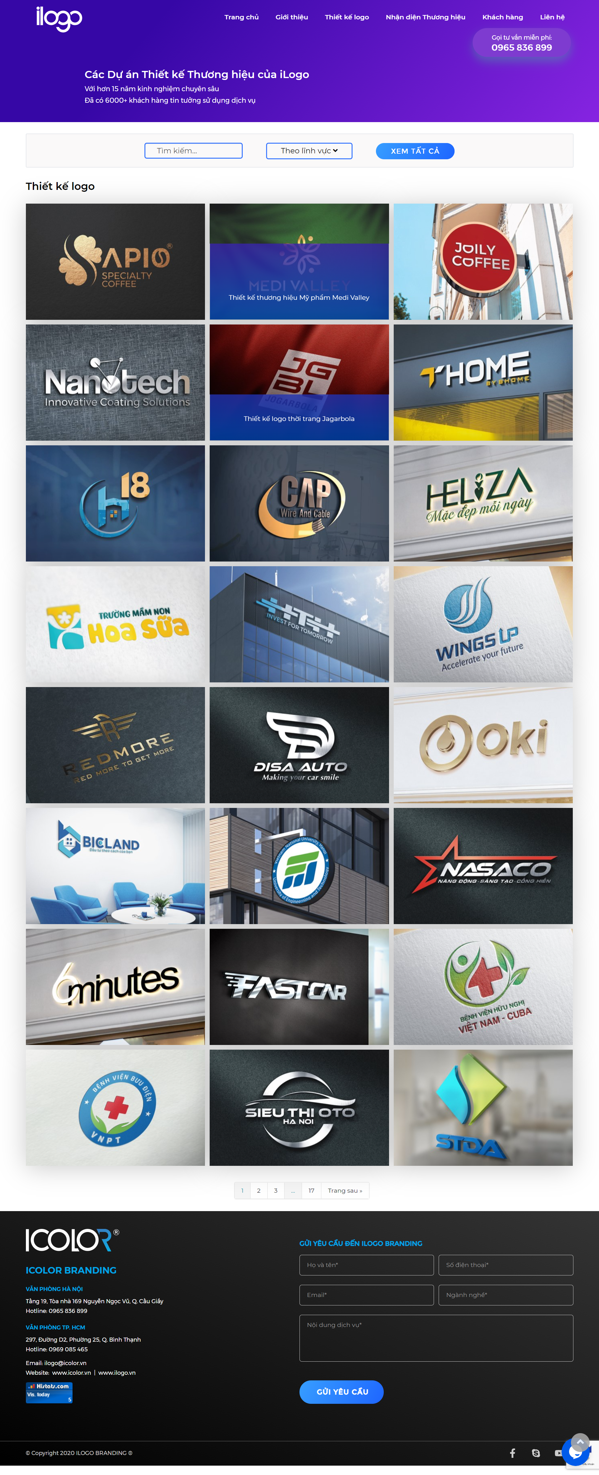 Thiết kế Web thương hiệu logo ilogo.vn