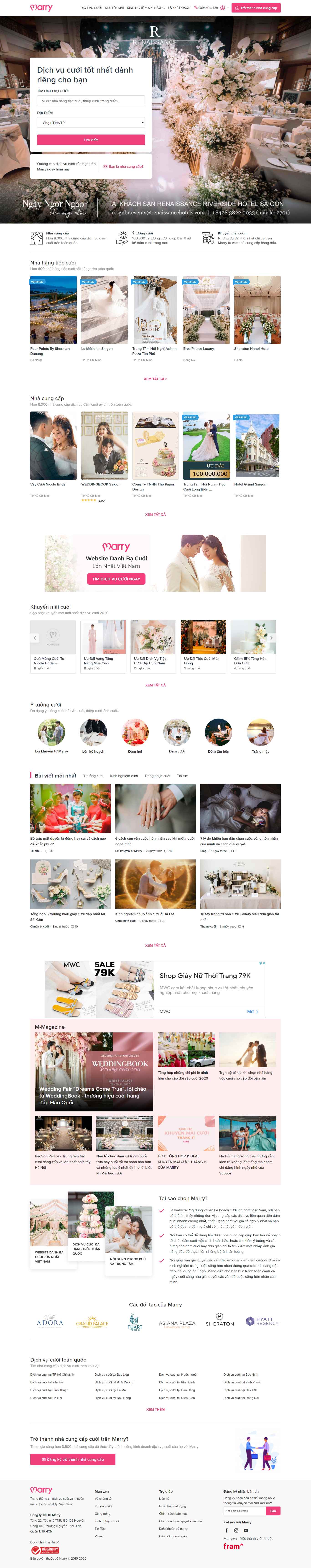 Thiết kế Web chụp ảnh cưới marry.vn