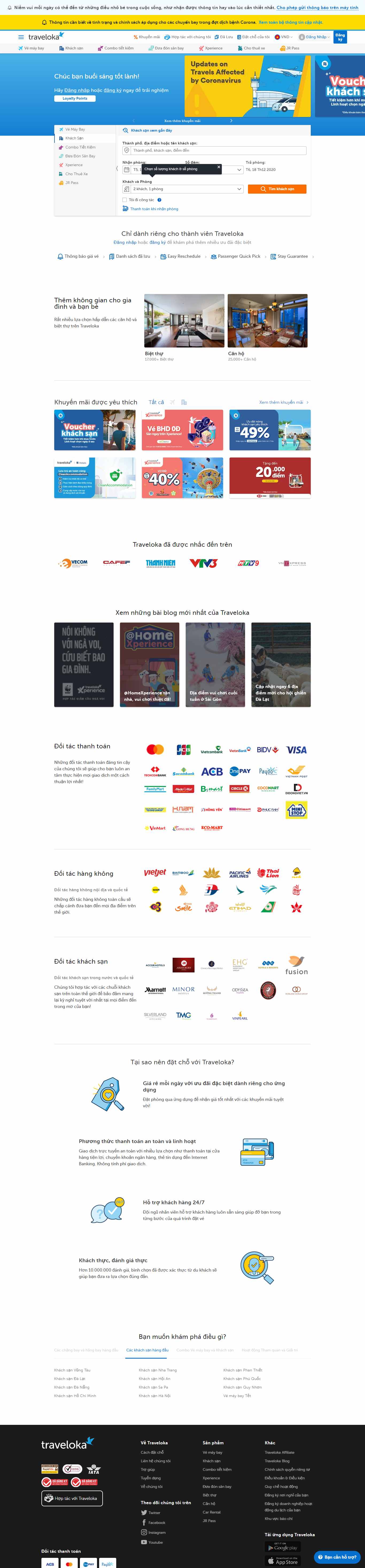 Thiết kế Web thuê xe traveloka.com