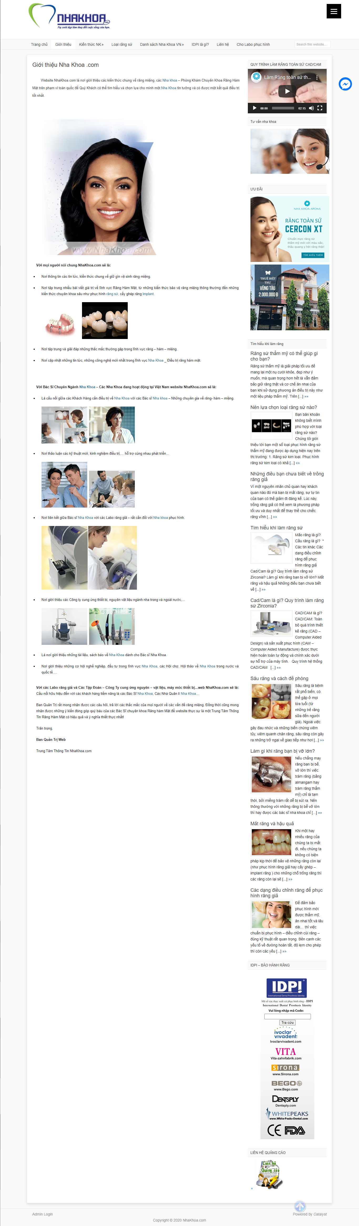 Thiết kế Web nha khoa 