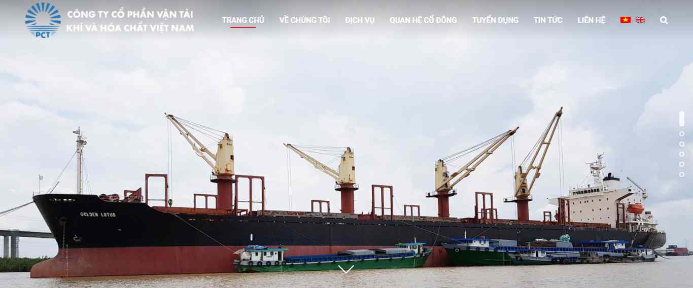 Thiết kế Web hóa chất pct.com.vn