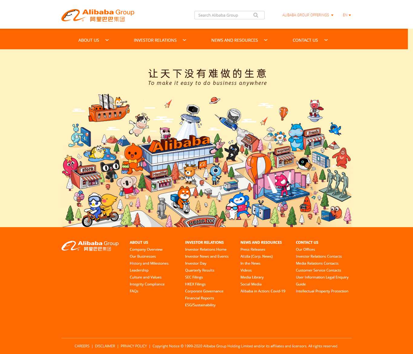 Thiết kế Web chuyên nghiệp alibabagroup.com