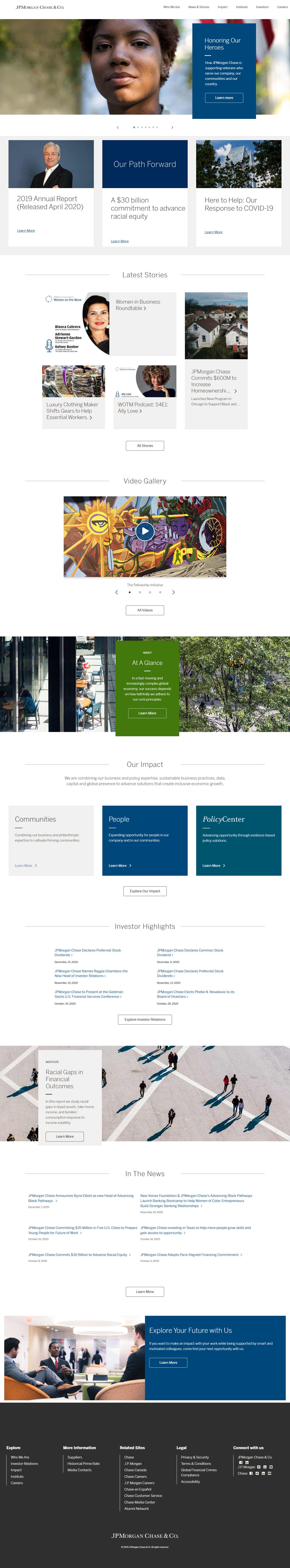 Thiết kế Web chuyên nghiệp jpmorganchase.com