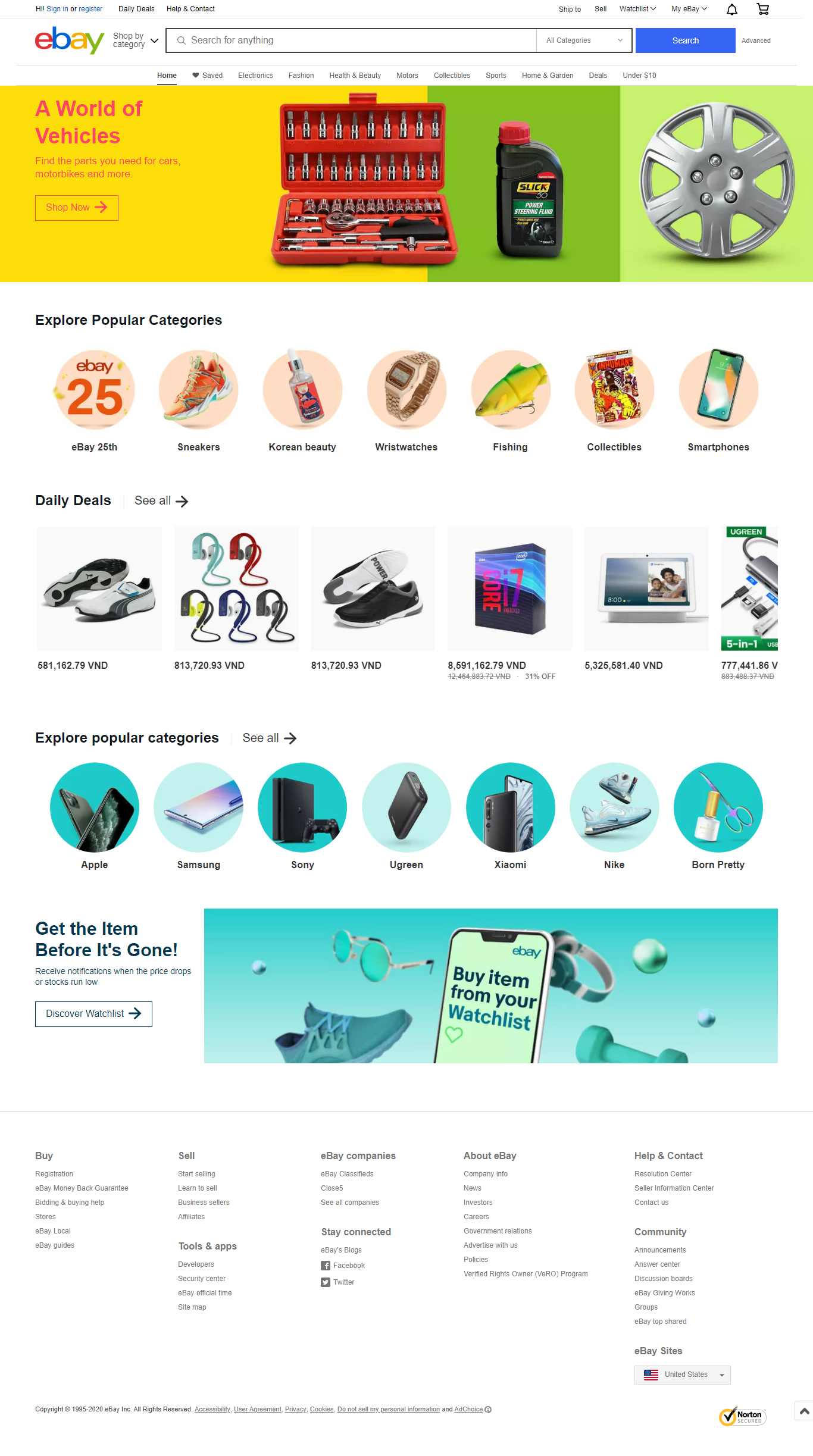 Thiết kế Web chuyên nghiệp ebay.com