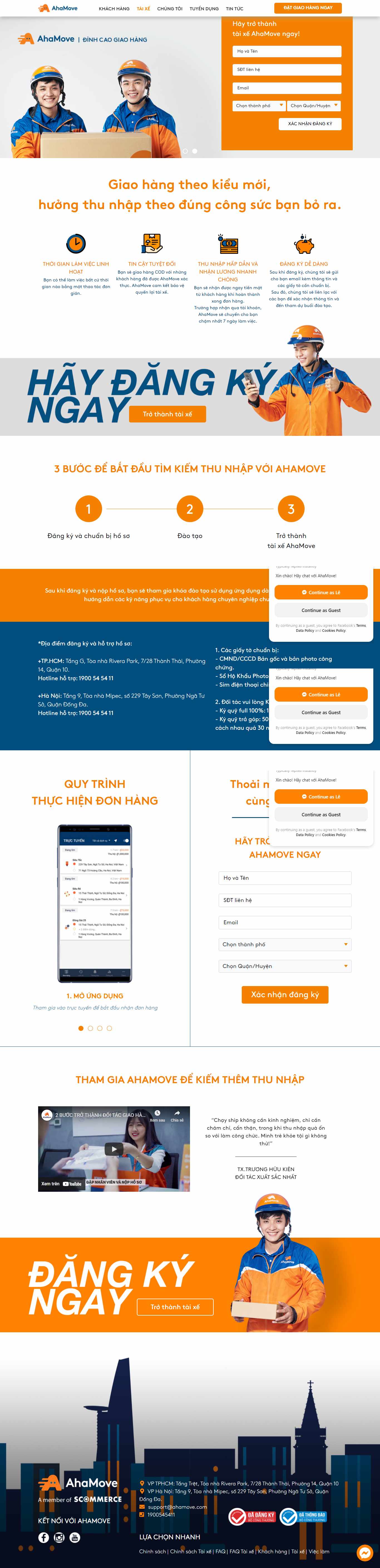 Thiết kế Web ship hàng ahamove.com