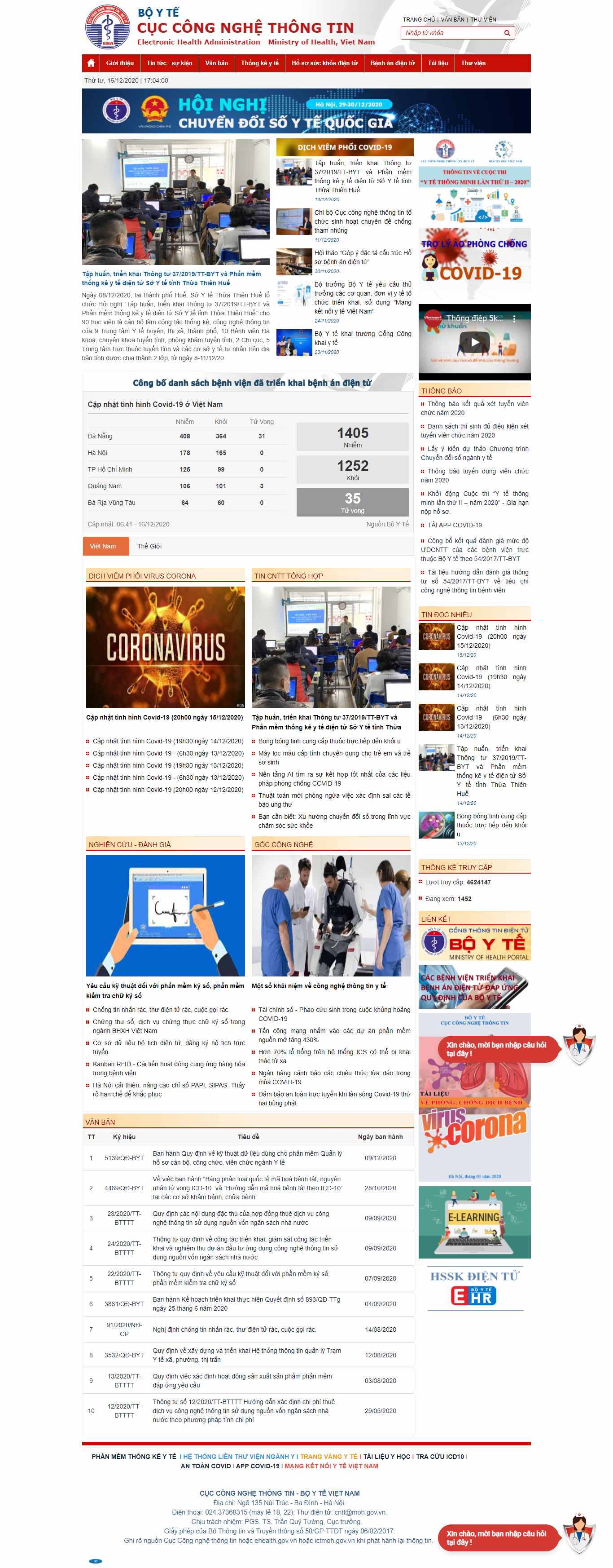 Thiết kế Web y tế ehealth.gov.vn
