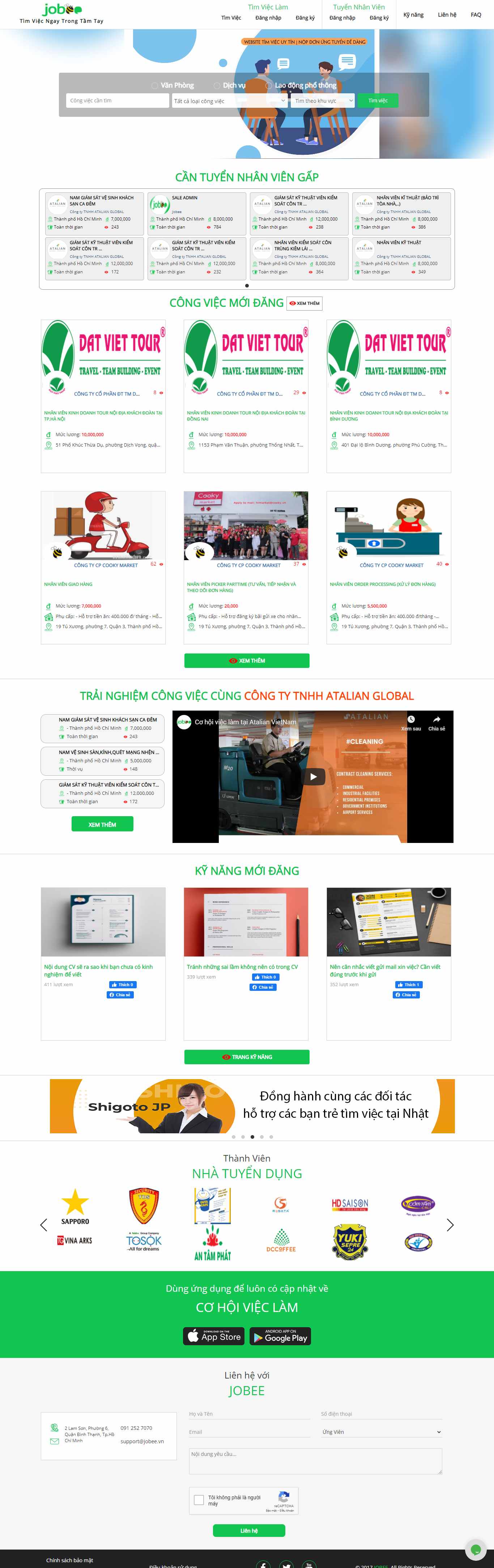 Thiết kế Web việc làm jobee.vn