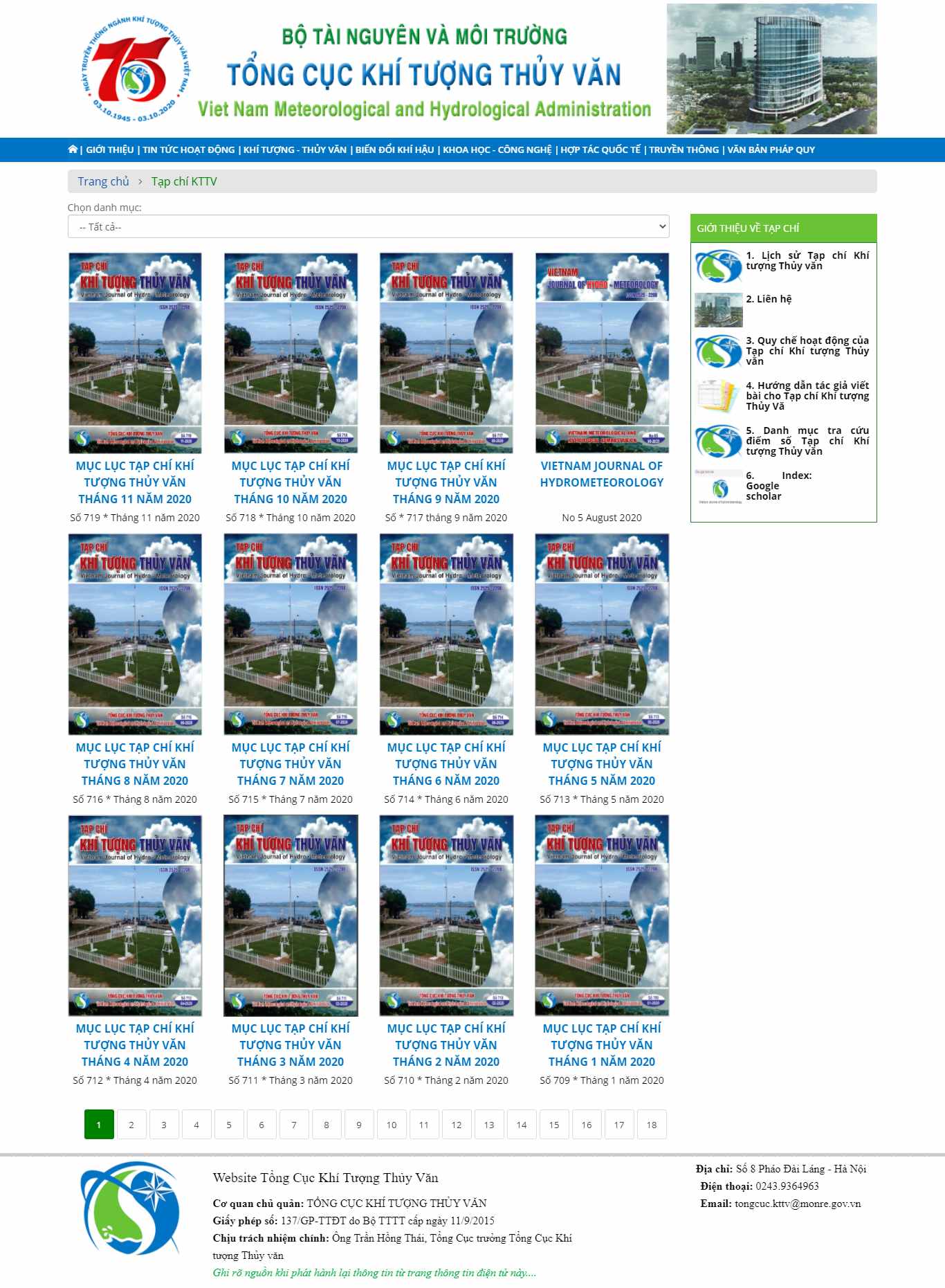 Thiết kế Web tạp chí vnmha.gov.vn