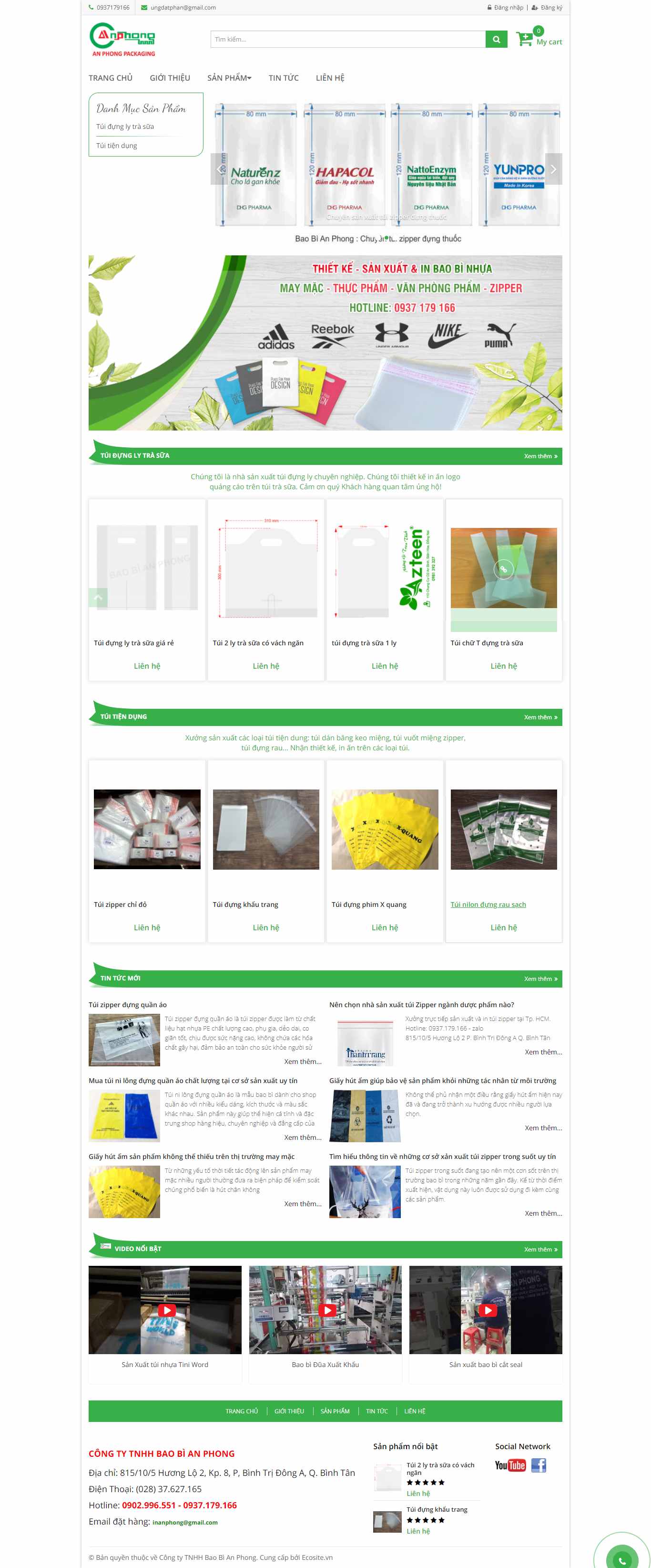 Thiết kế Web bao bì baobianphong.com