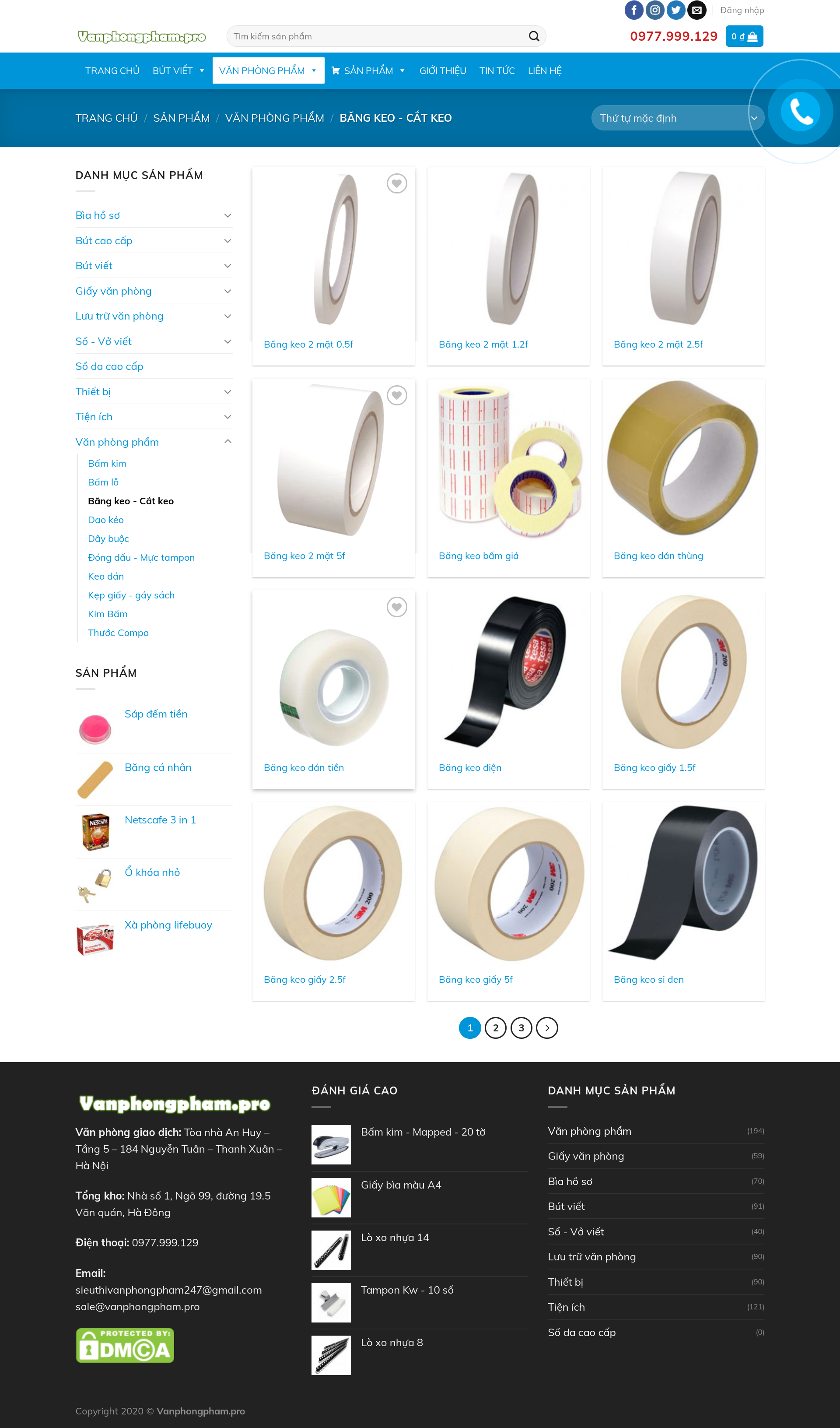 Thiết kế Web văn phòng phẩm vanphongpham.pro