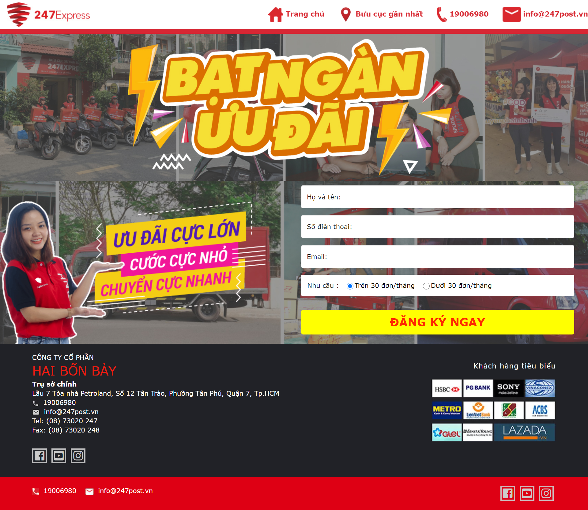 Thiết kế Web giao hàng khuyenmai.247post.vn