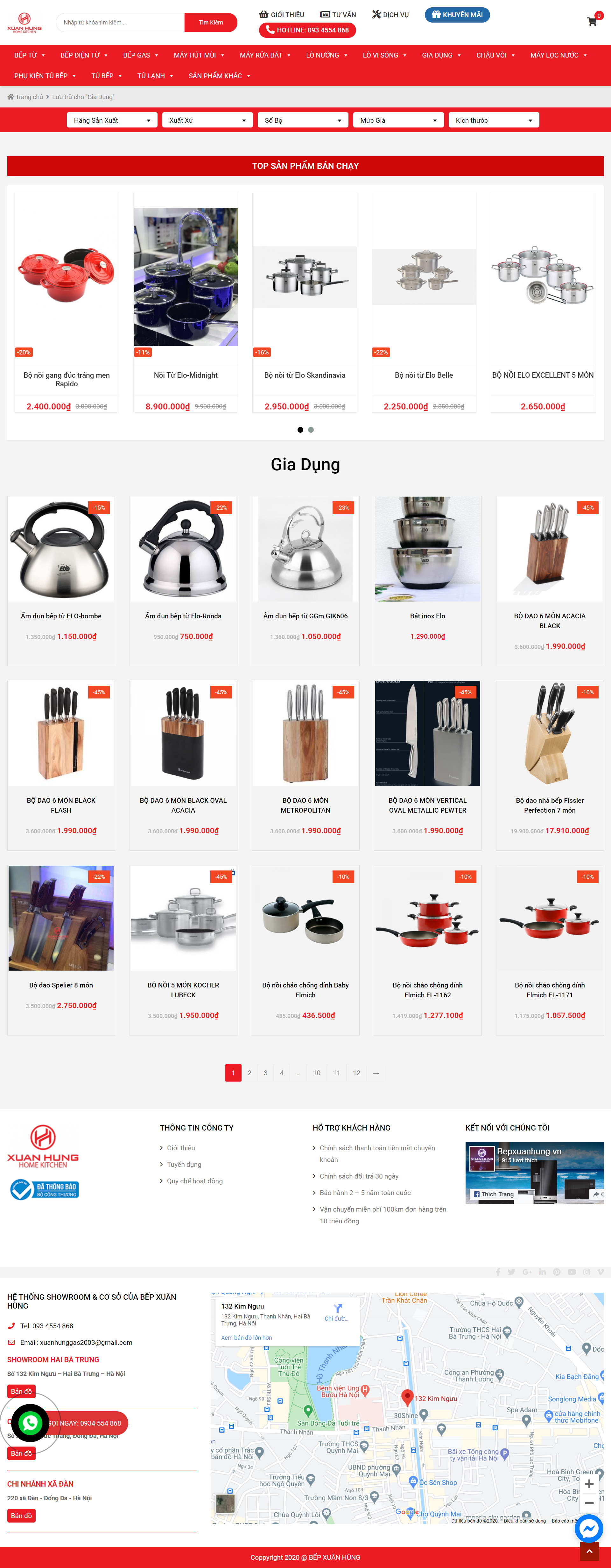 Thiết kế Web đồ gia dụng bepxuanhung.com.vn