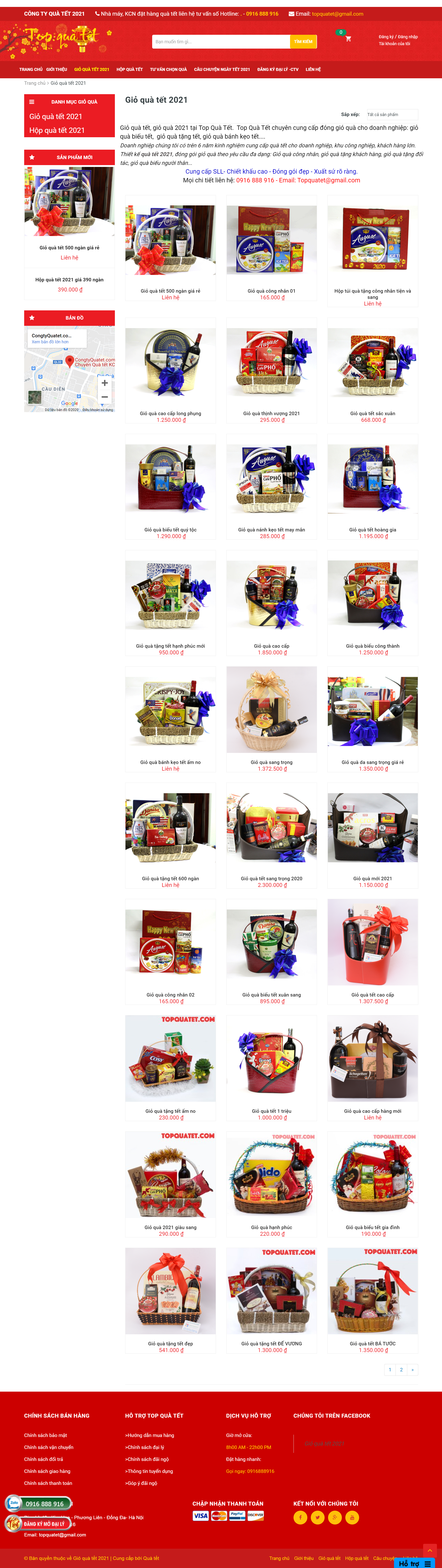 Thiết kế Web hàng tết topquatet.com
