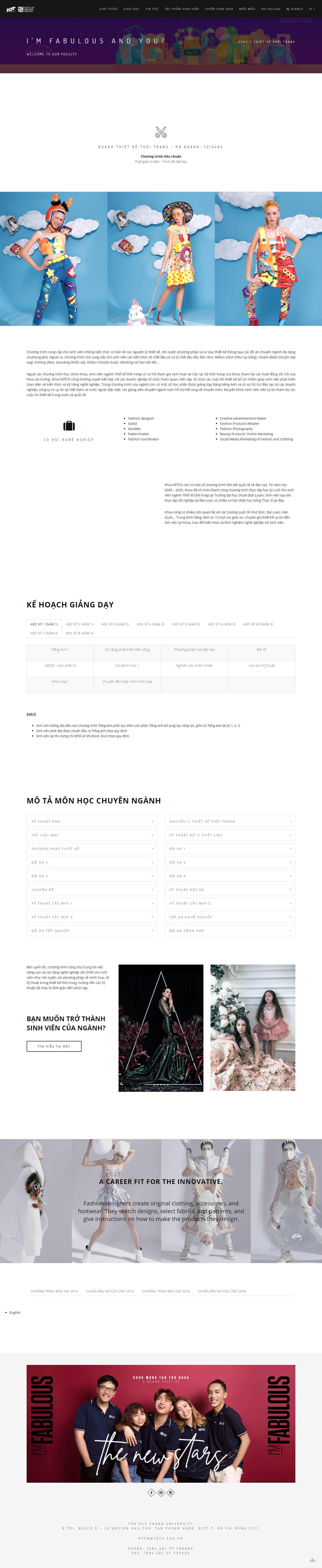 Thiết kế Web thiết kế thời trang ifa.tdtu.edu.vn
