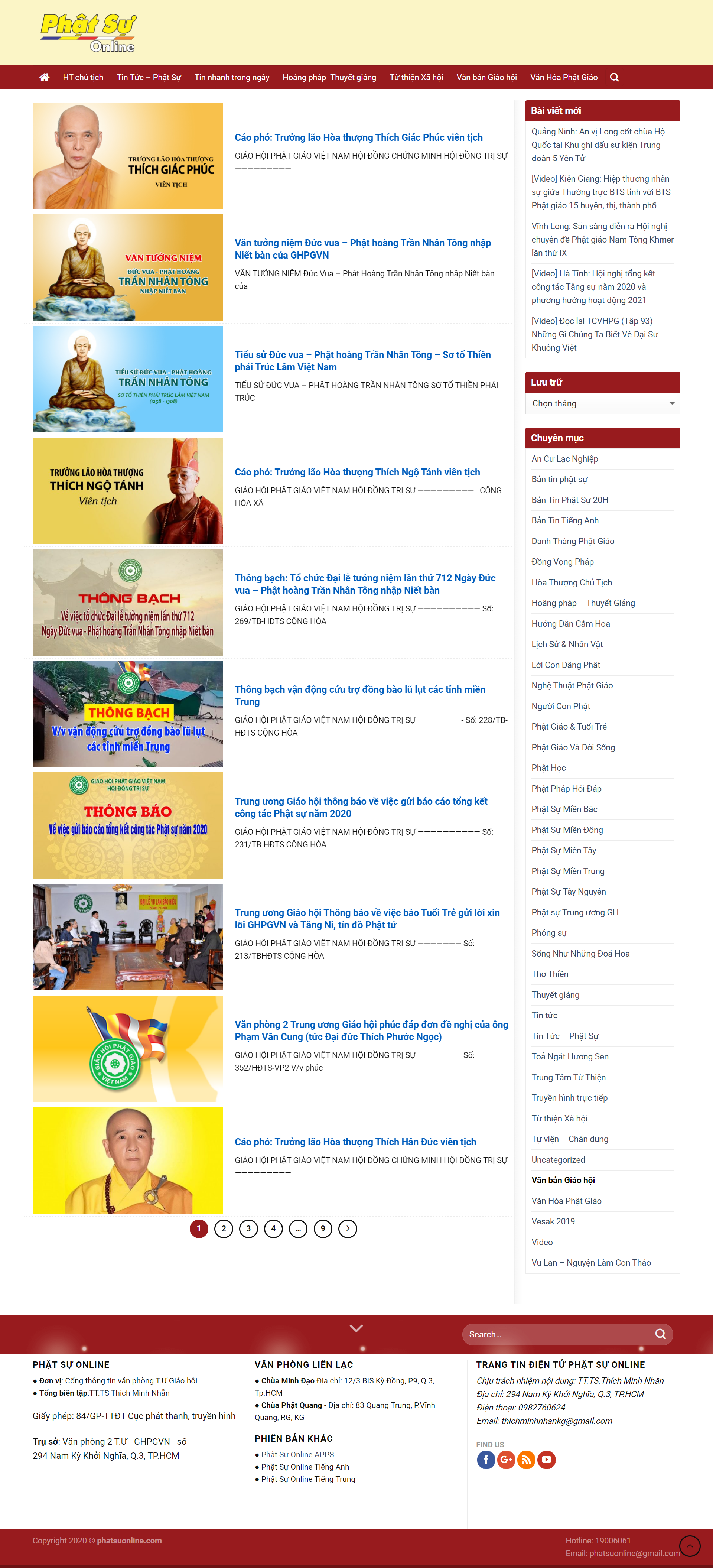 Thiết kế Web phật giáo phatsuonline.com