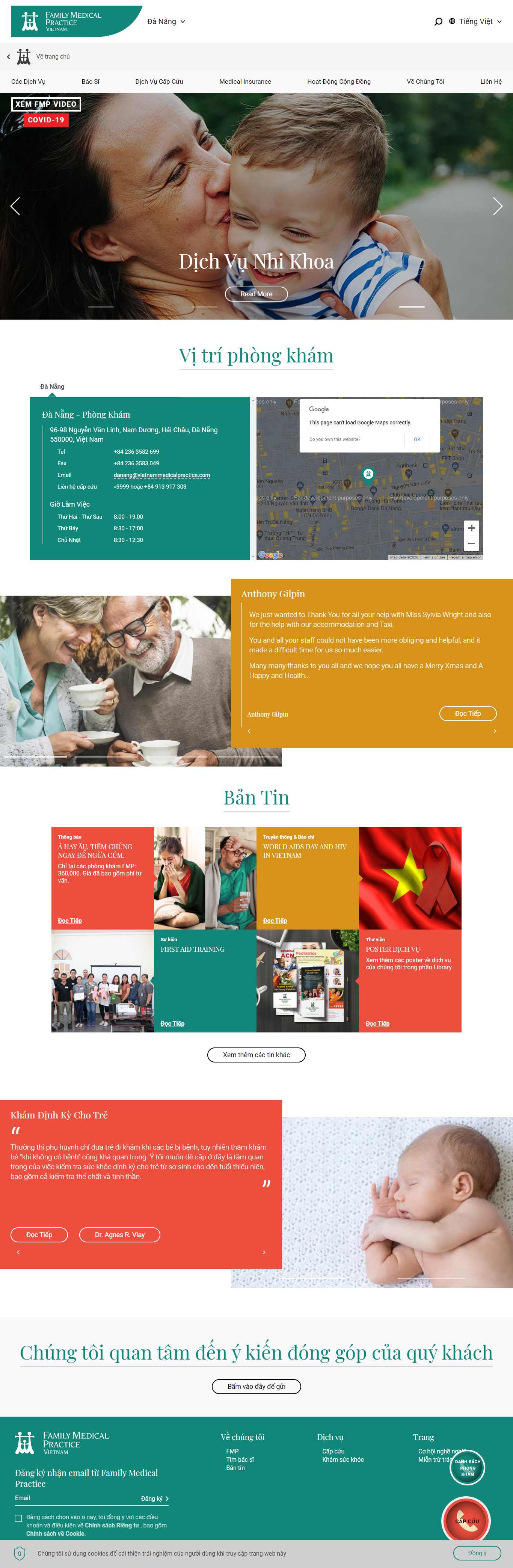 Thiết kế Web theo yêu cầu vietnammedicalpractice.com