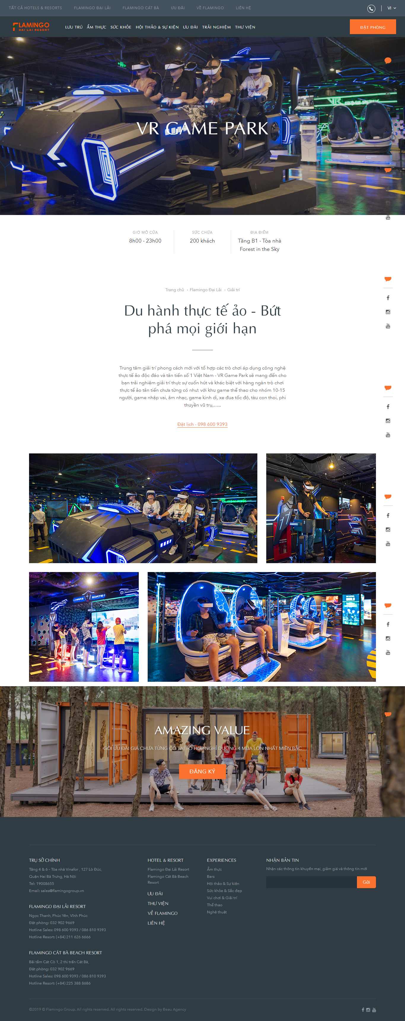Thiết kế Web theo yêu cầu flamingoresorts.vn